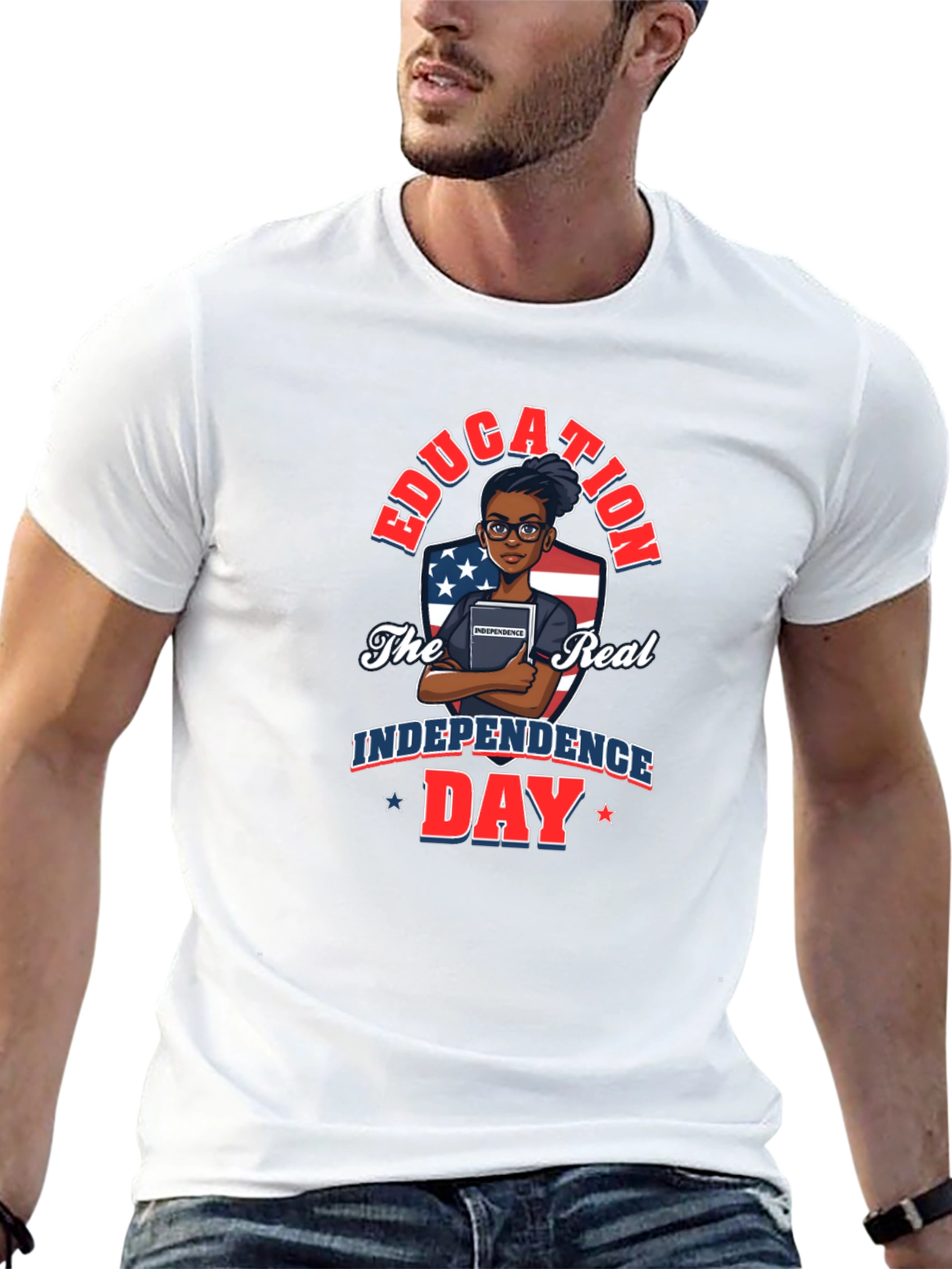 Education Independence Day Graphic Tee