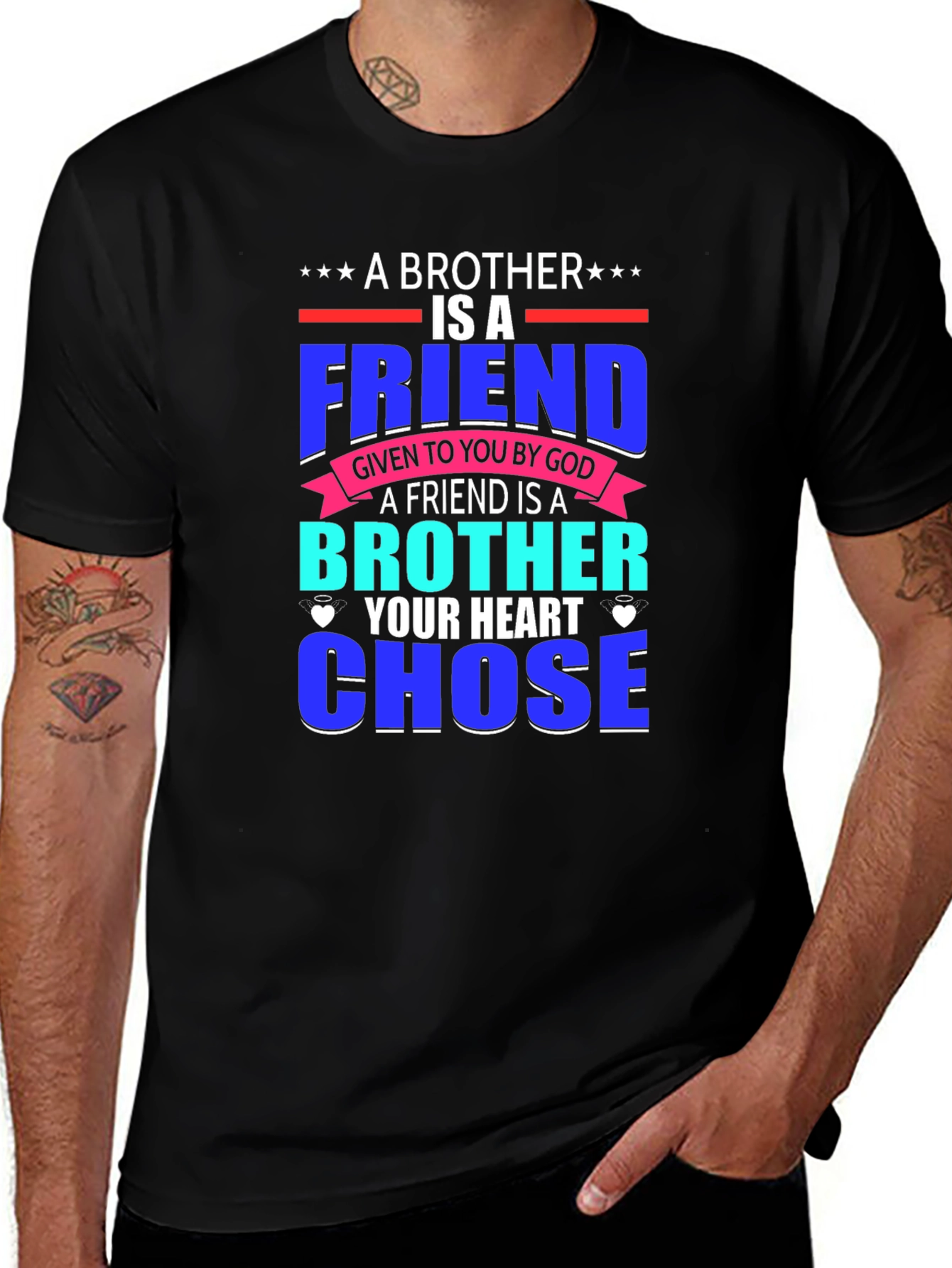 Brother Friend T-Shirt - Heart Chose You