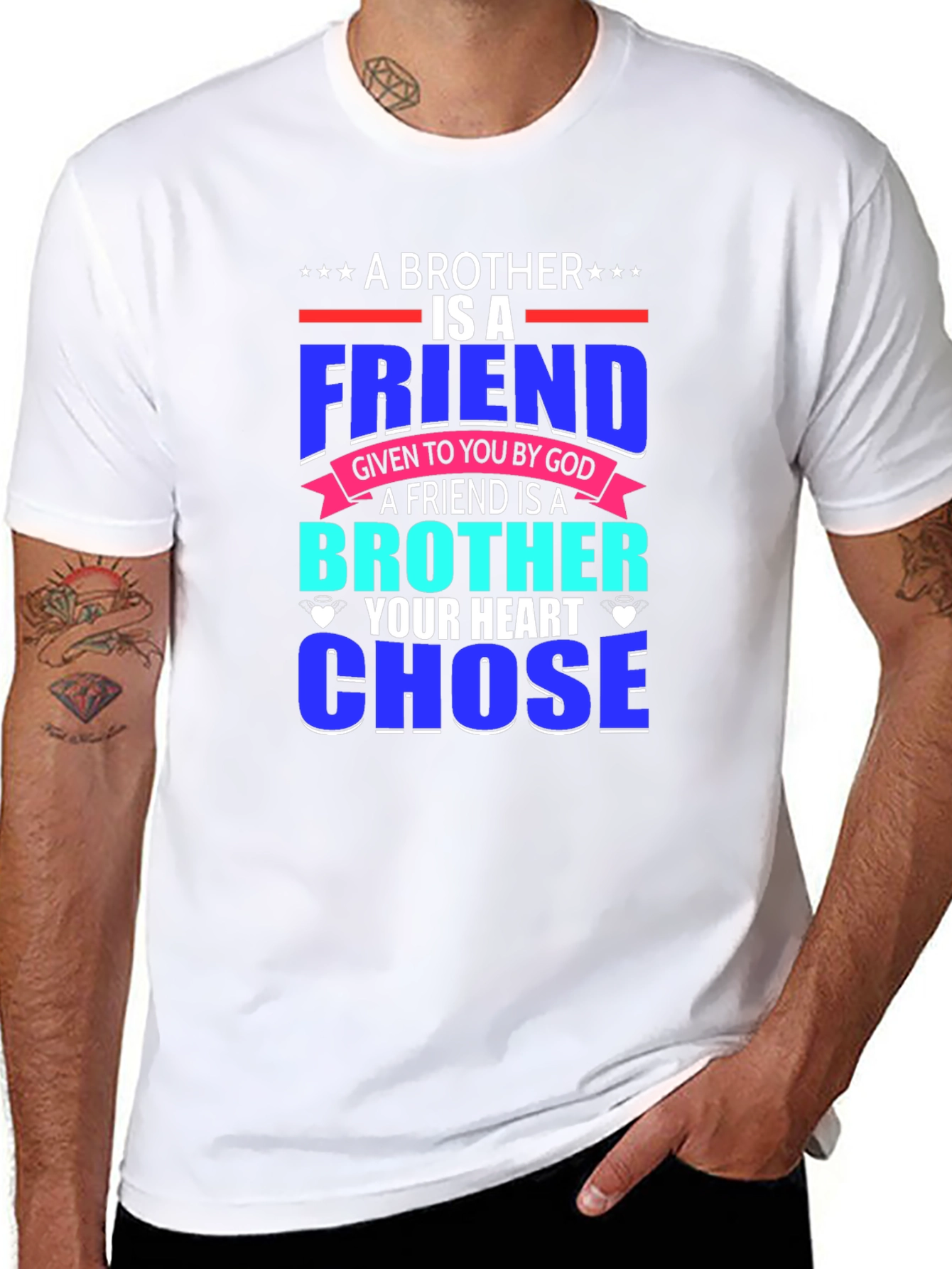 Brother Friend T-Shirt - Heart Chose You
