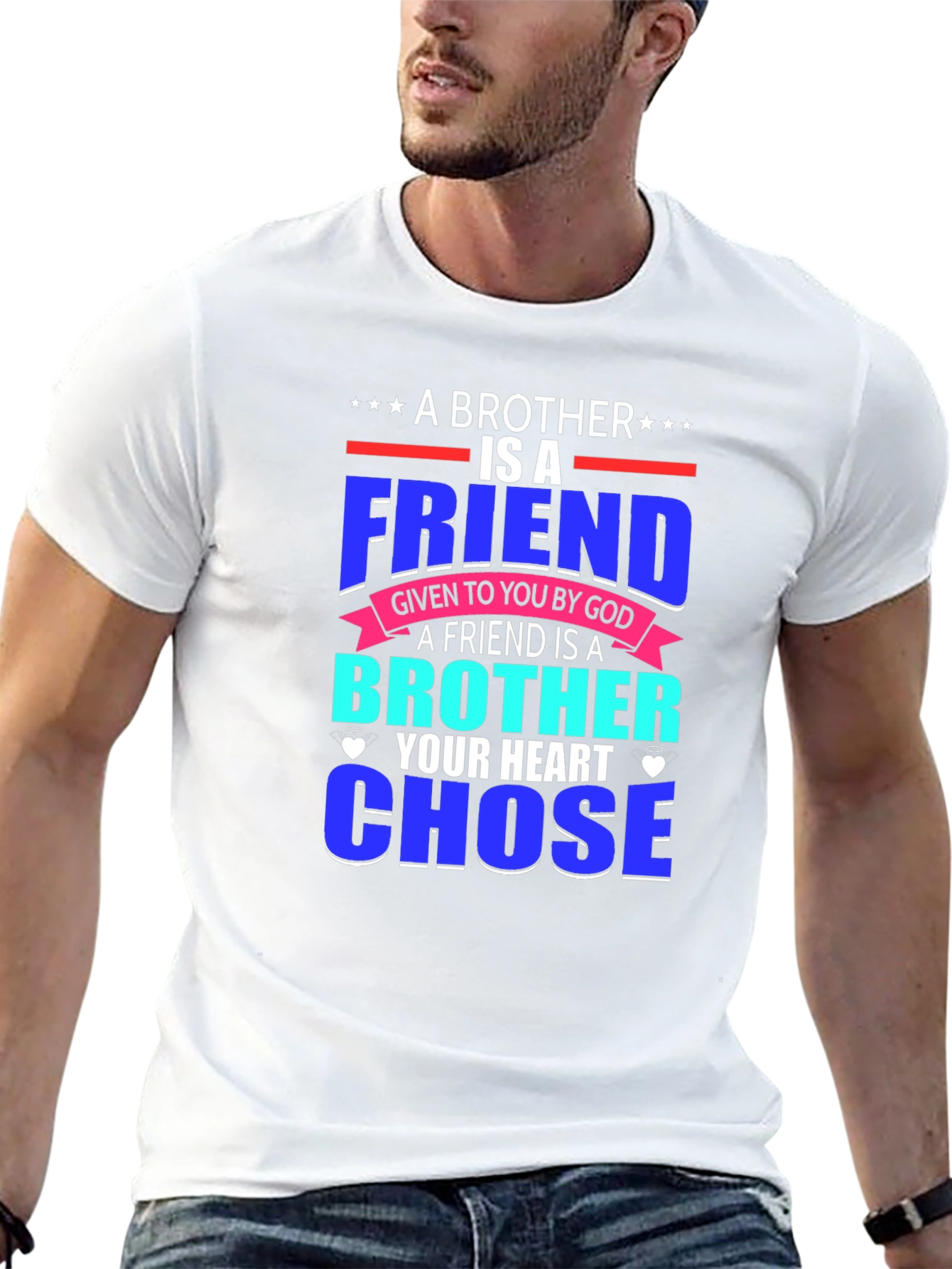 Brother Friend T-Shirt - Heart Chose You