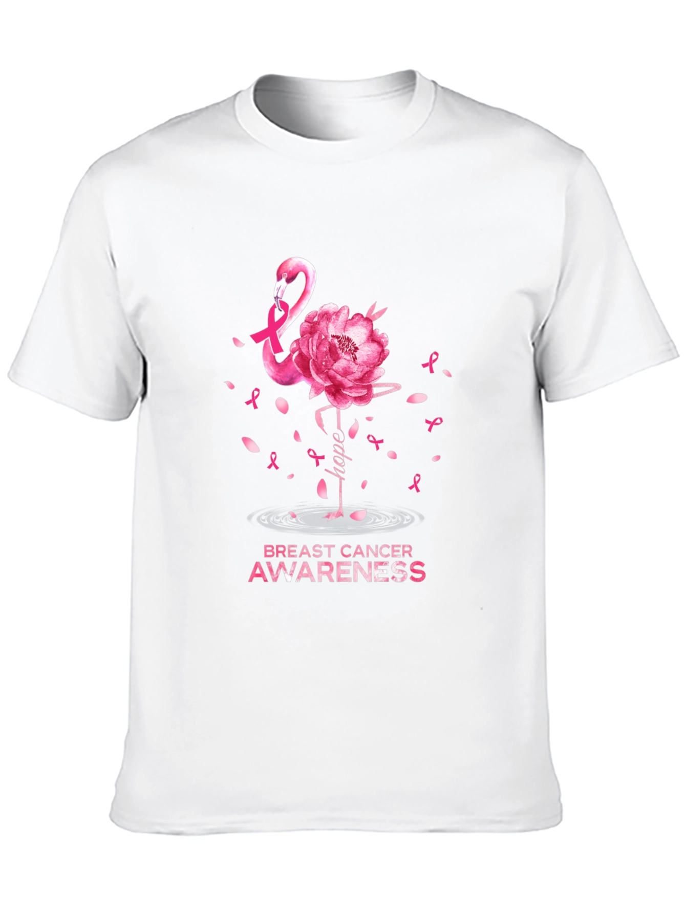 Breast Cancer Awareness Flamingo T-Shirt