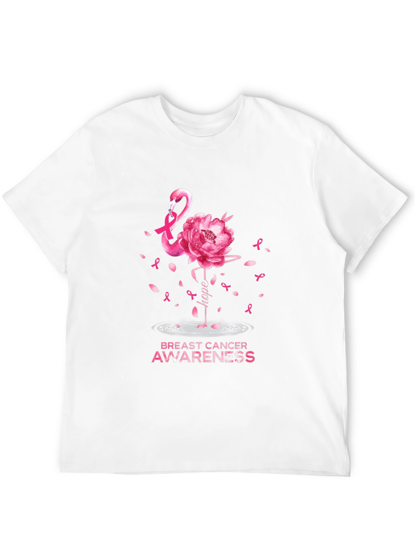 Breast Cancer Awareness Flamingo T-Shirt