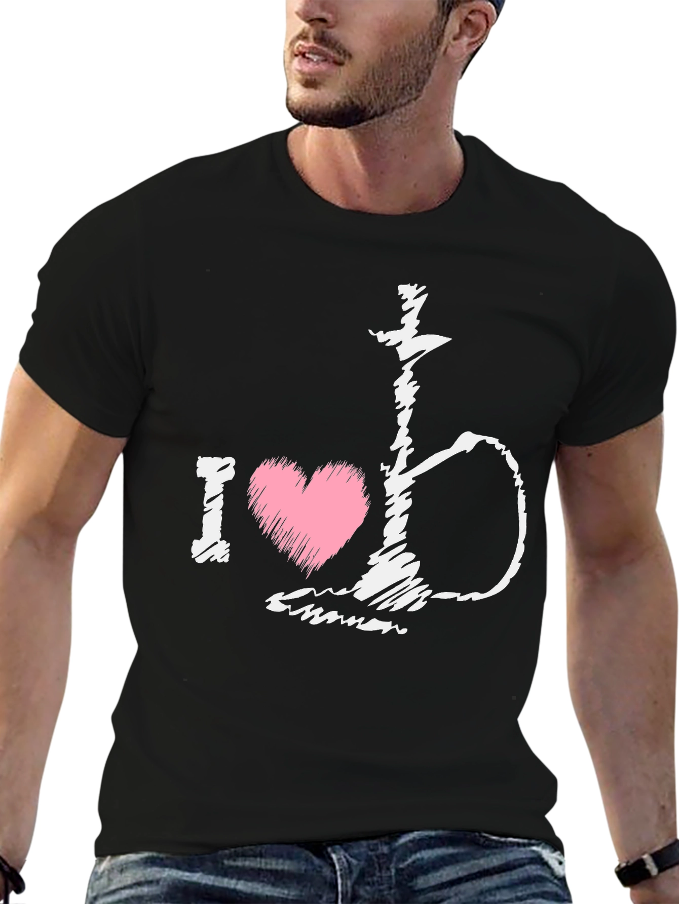 I Heart Hookah Black T-Shirt