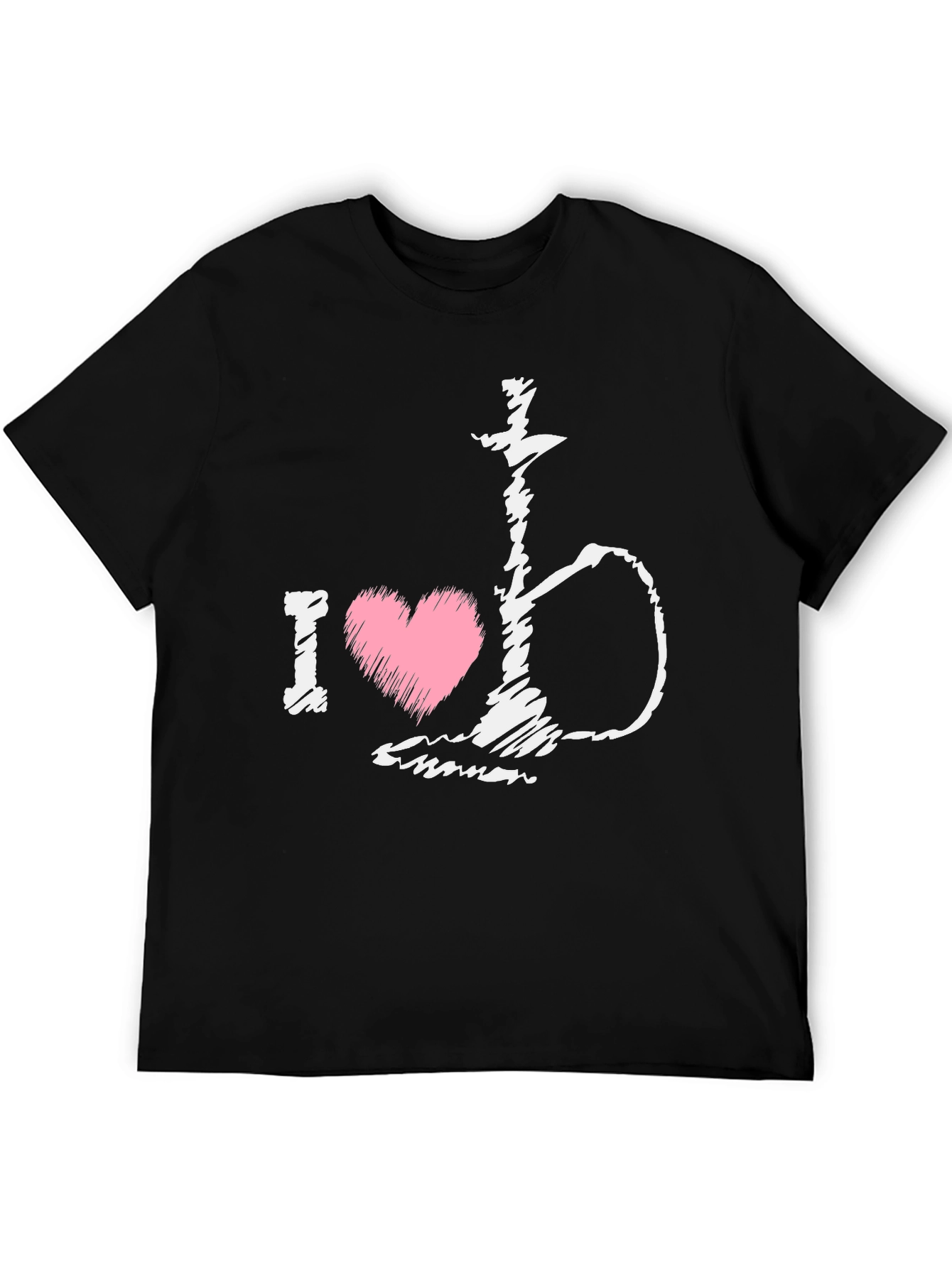 I Heart Hookah Black T-Shirt