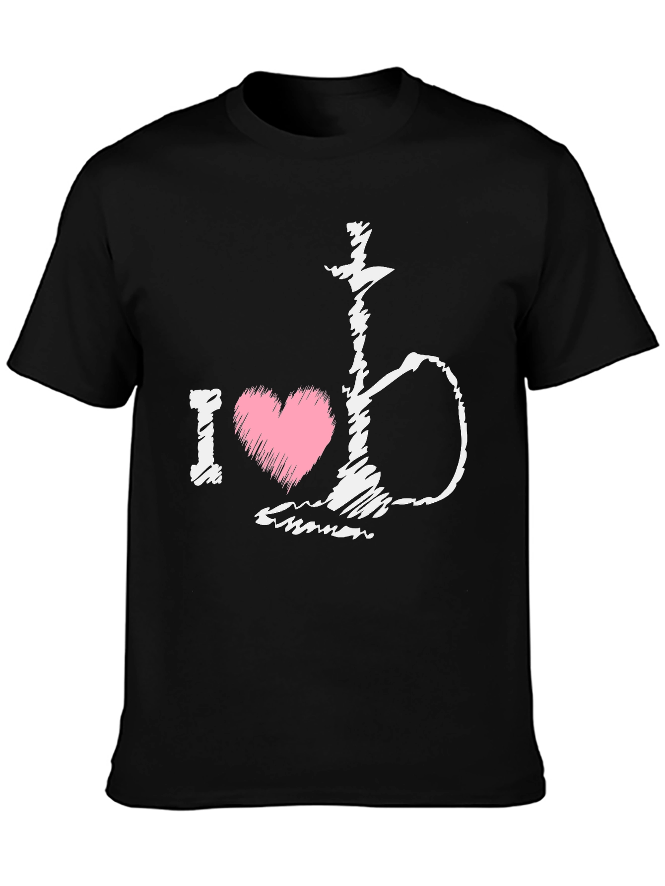 I Heart Hookah Black T-Shirt