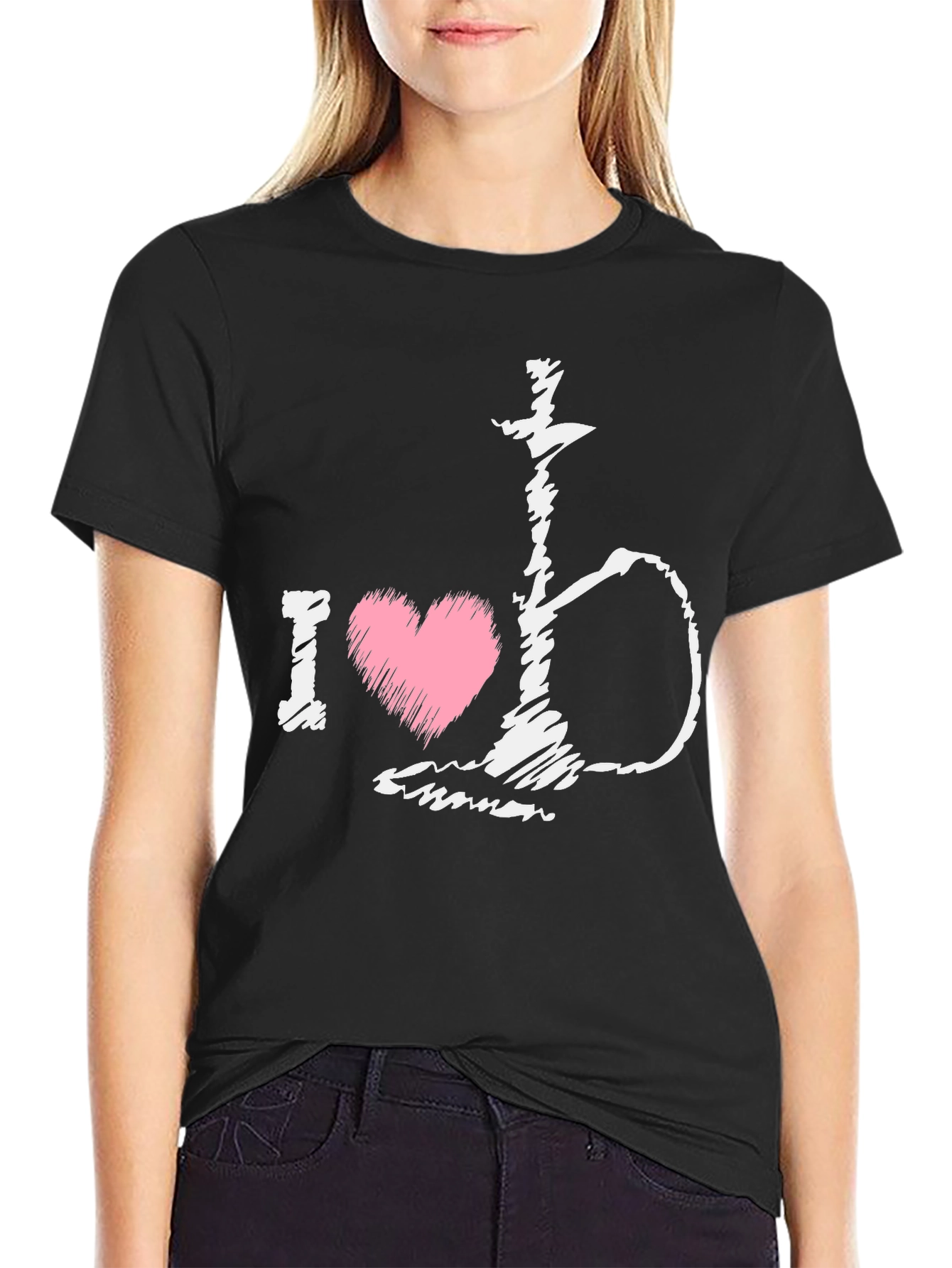 I Heart Hookah Black T-Shirt