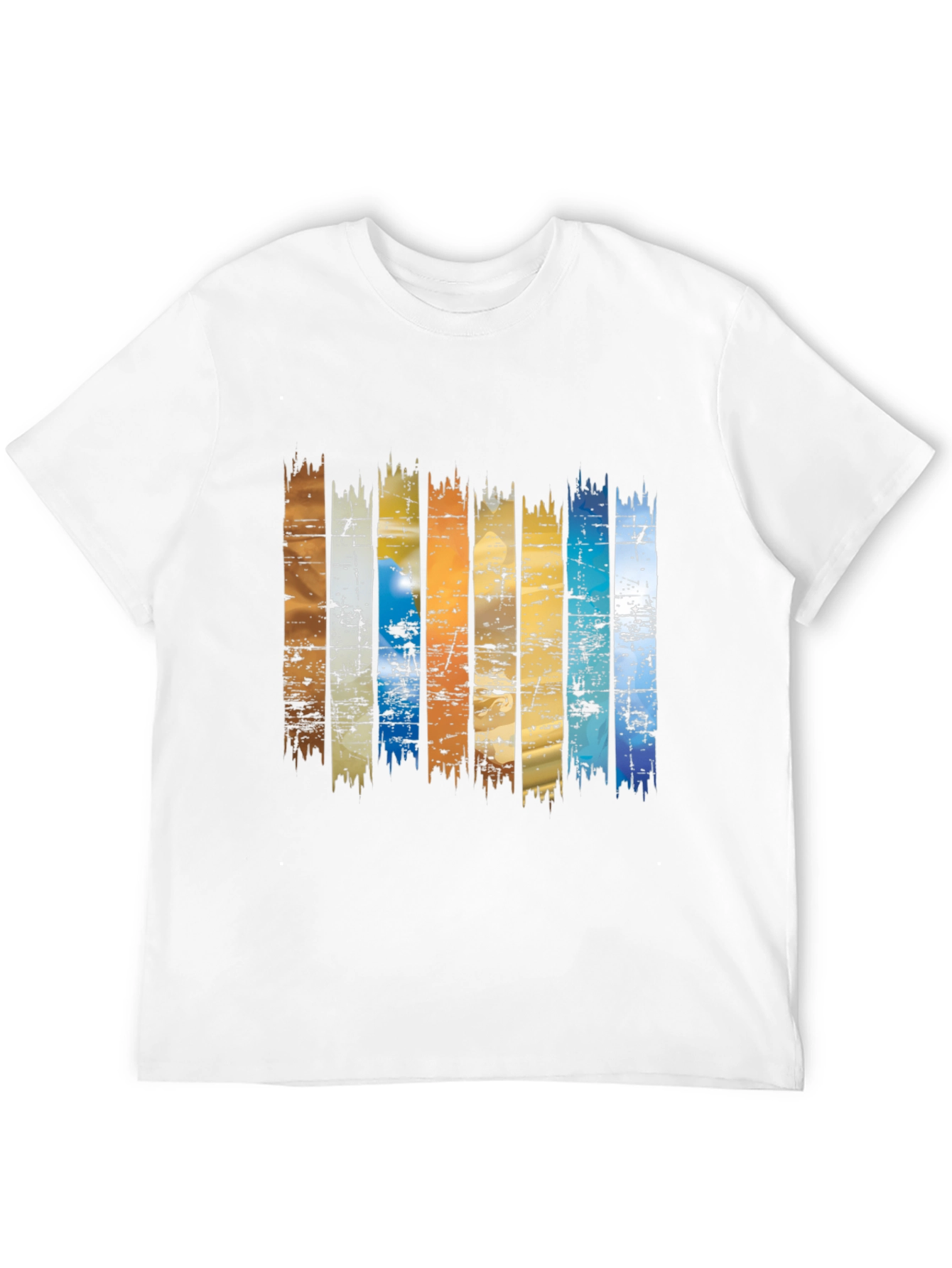 Retro Stripe Graphic Tee - Black