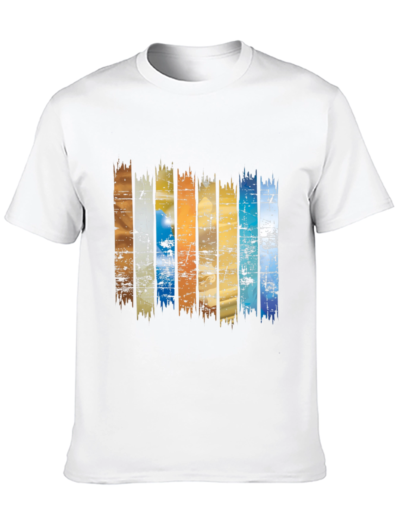 Retro Stripe Graphic Tee - Black