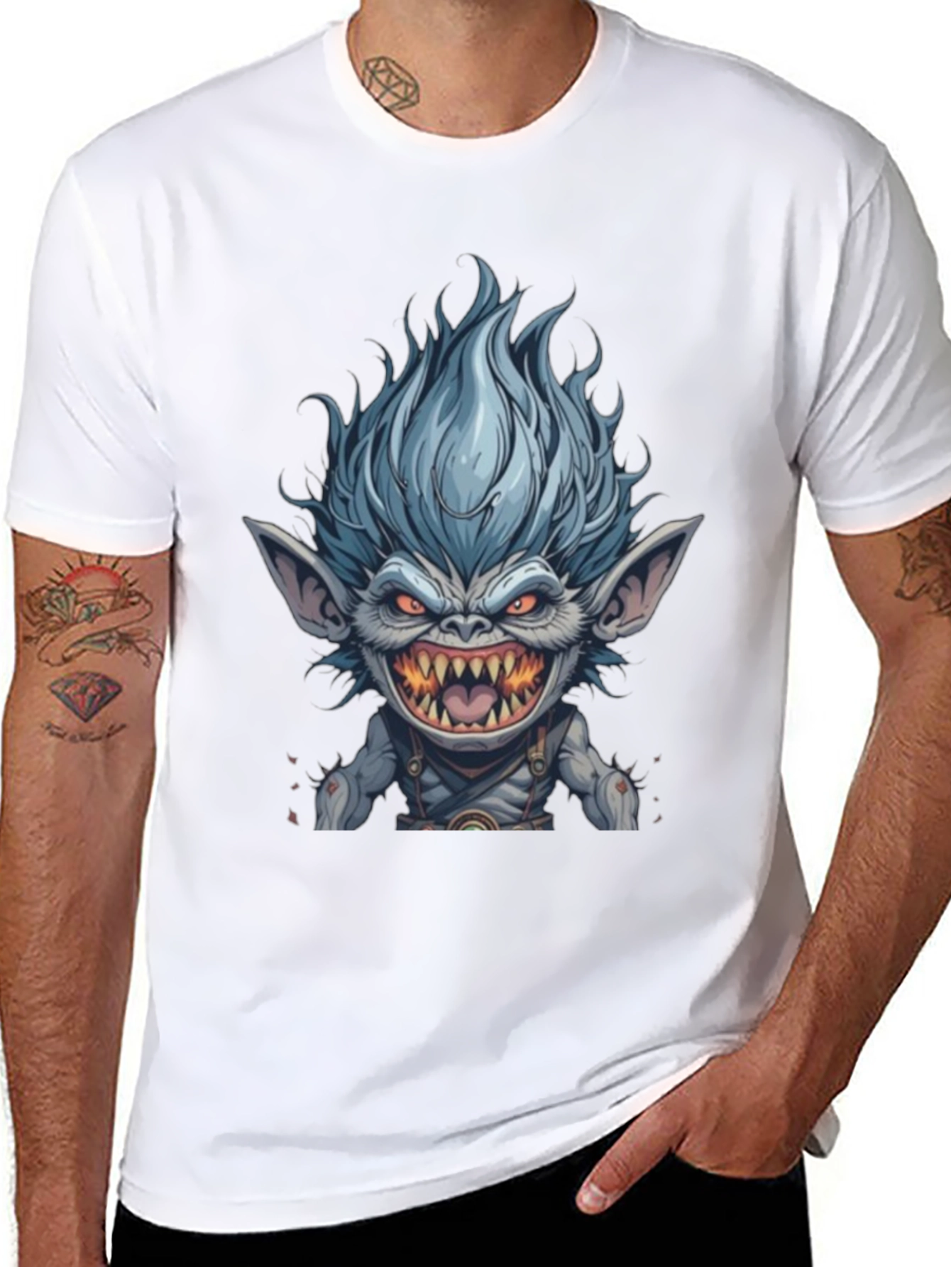 Monster Graphic Black T-Shirt