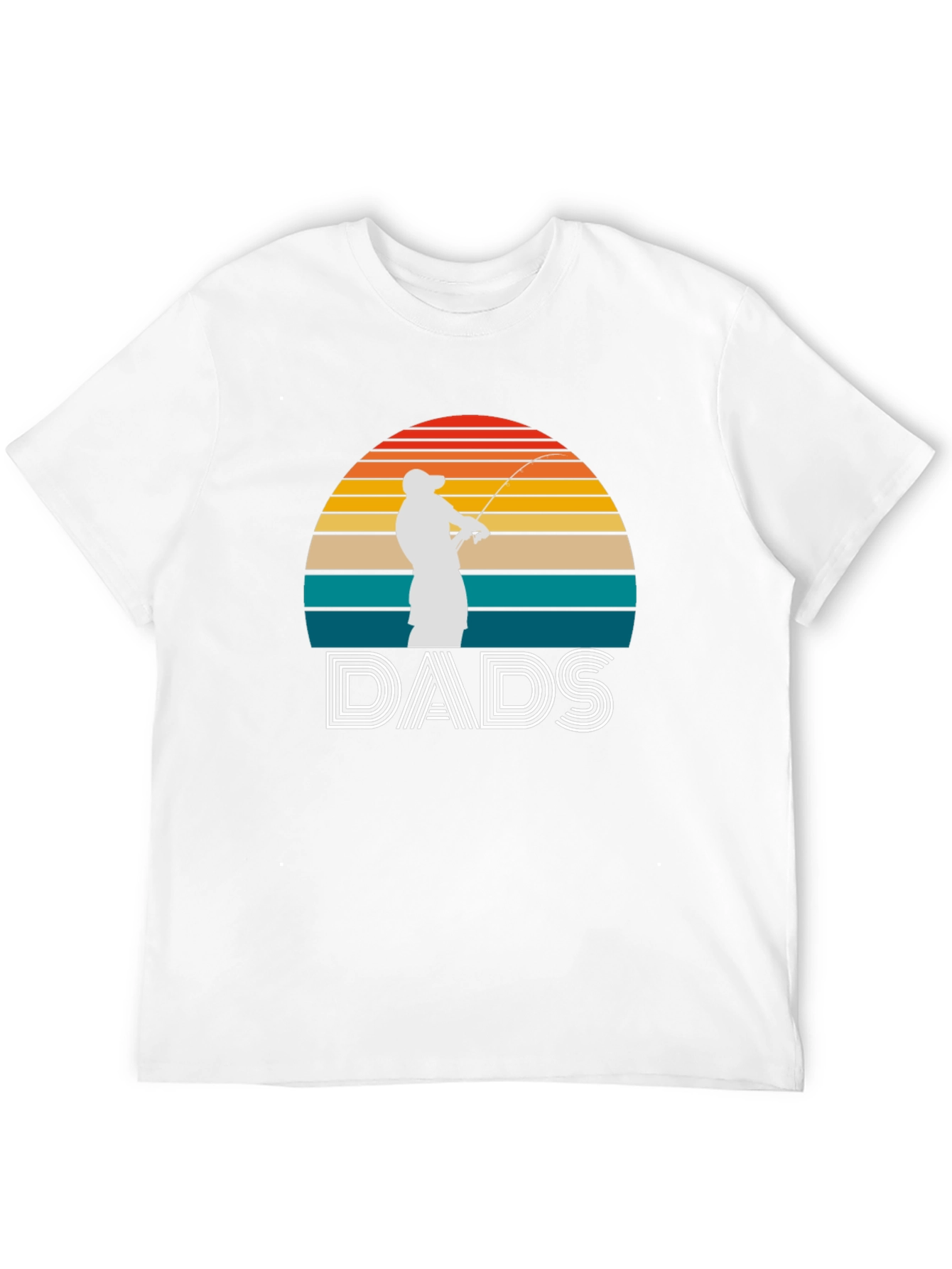 Dads Fishing Sunset Graphic Tee - Fathers Day Gift