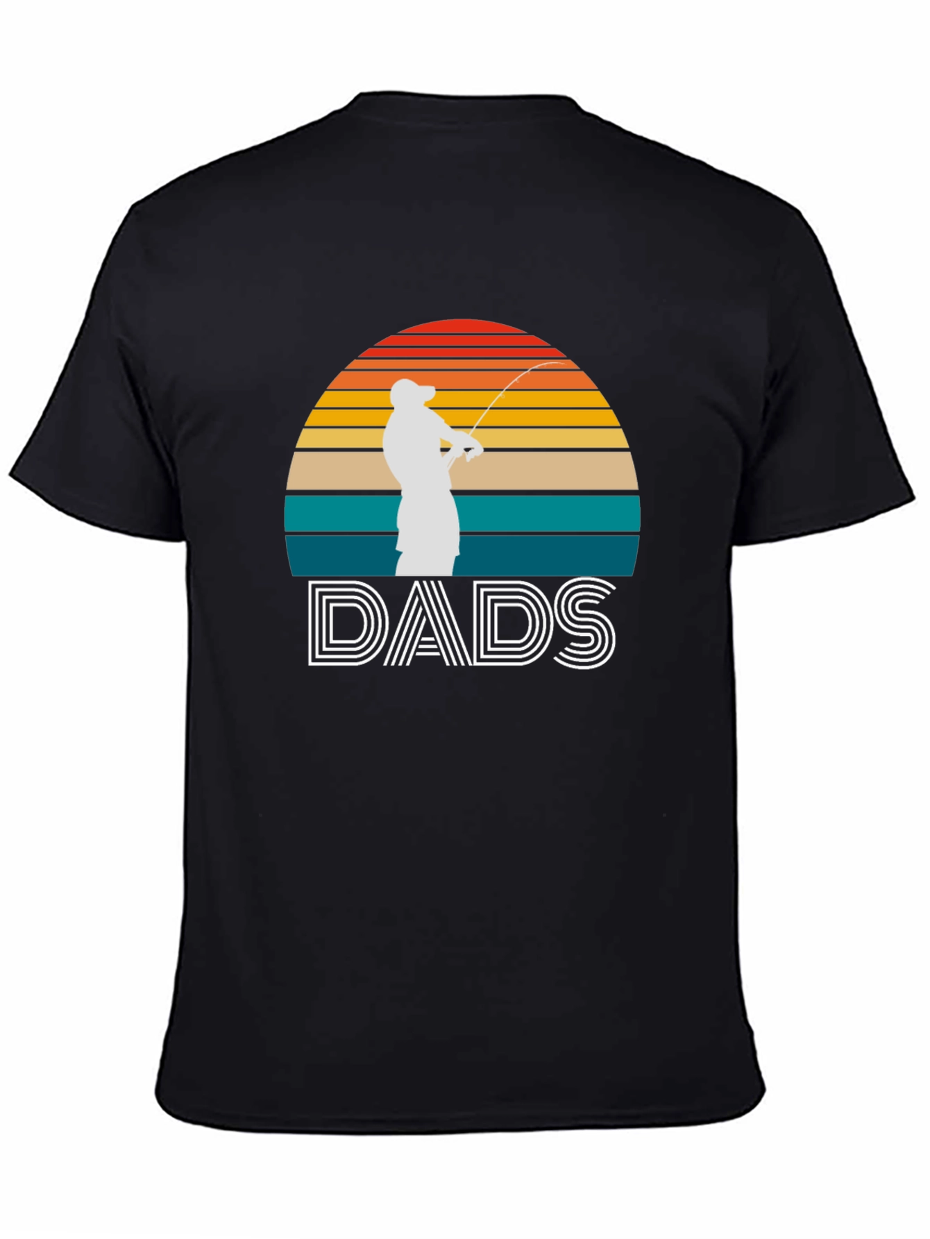 Dads Fishing Sunset Graphic Tee - Fathers Day Gift