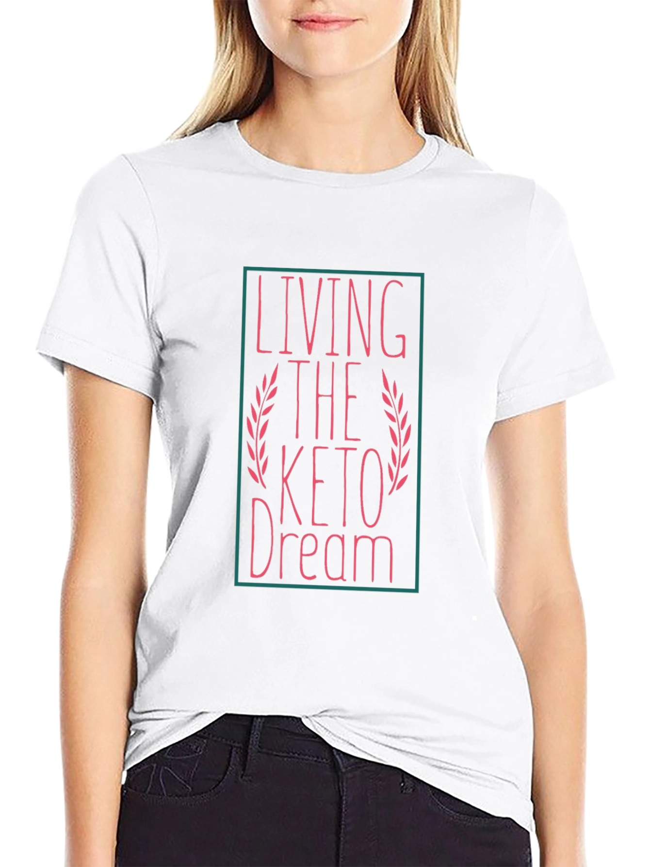 Living The Keto Dream Black T-Shirt