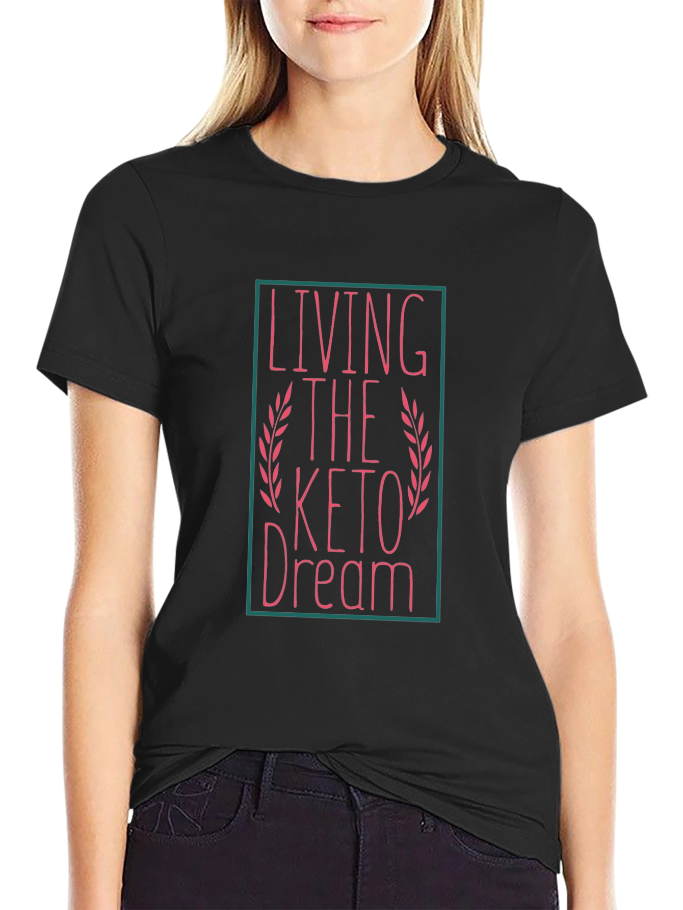 Living The Keto Dream Black T-Shirt