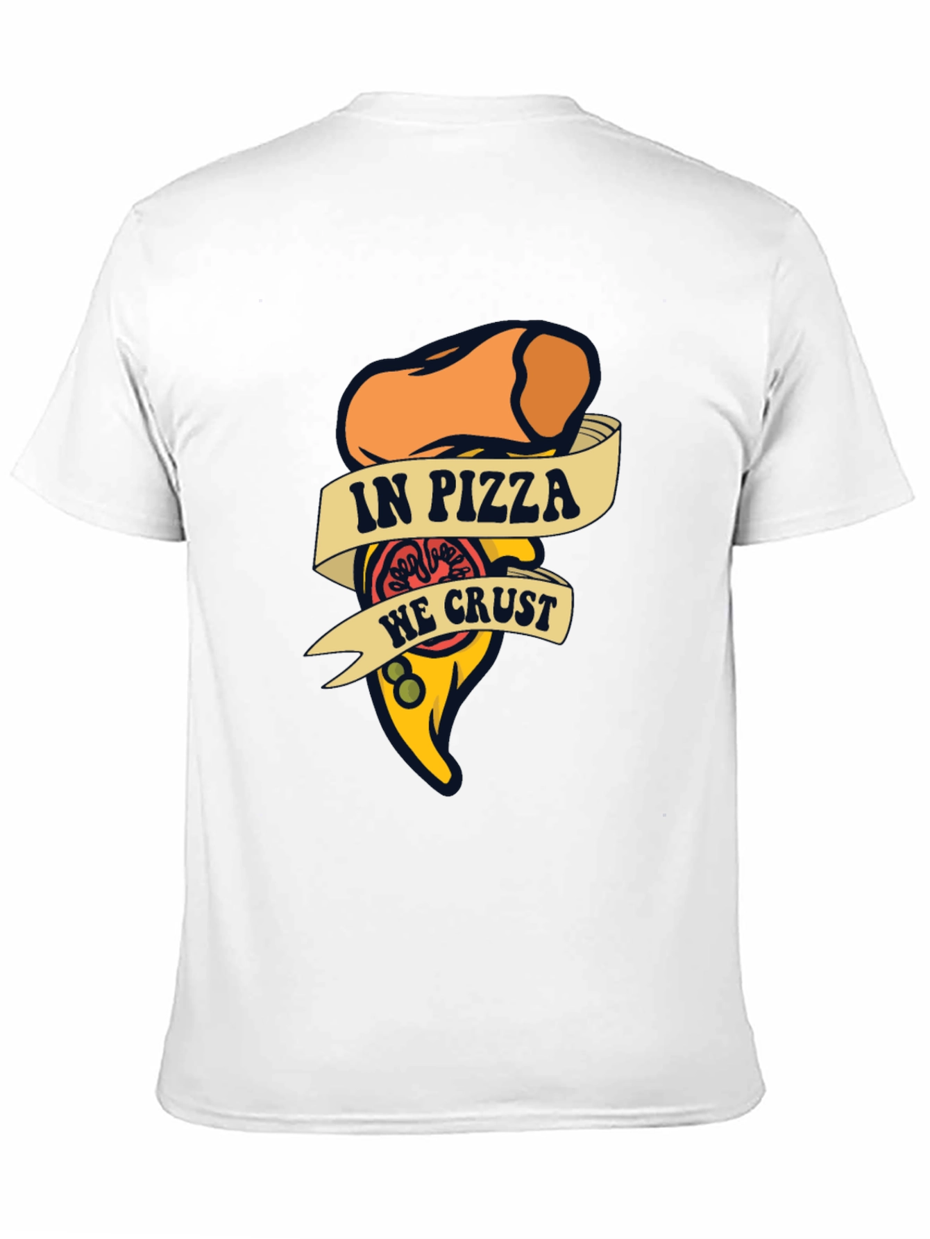 In Pizza We Crust Funny Graphic T-Shirt