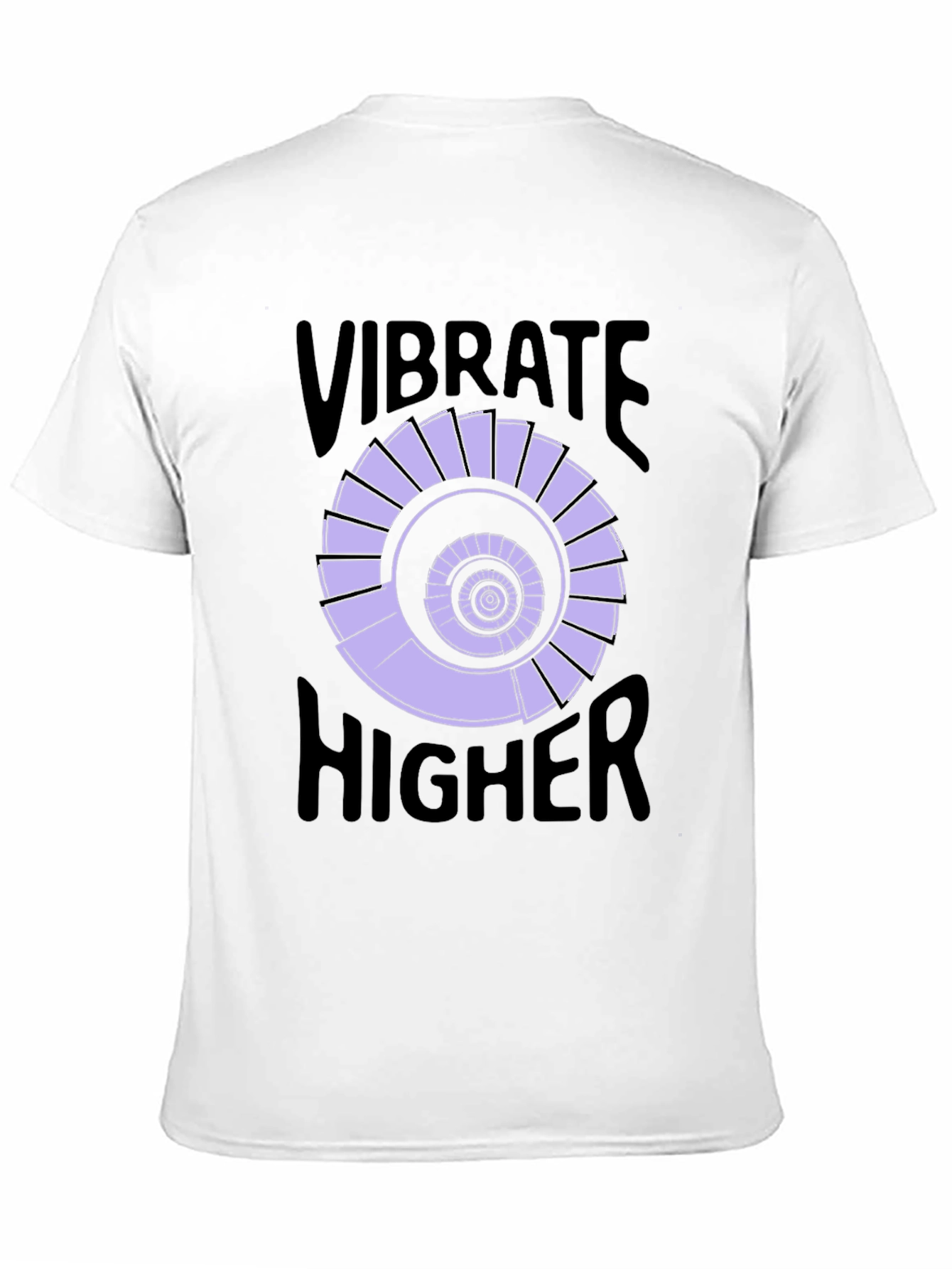 Vibrate Higher Black Graphic Tee Shirt