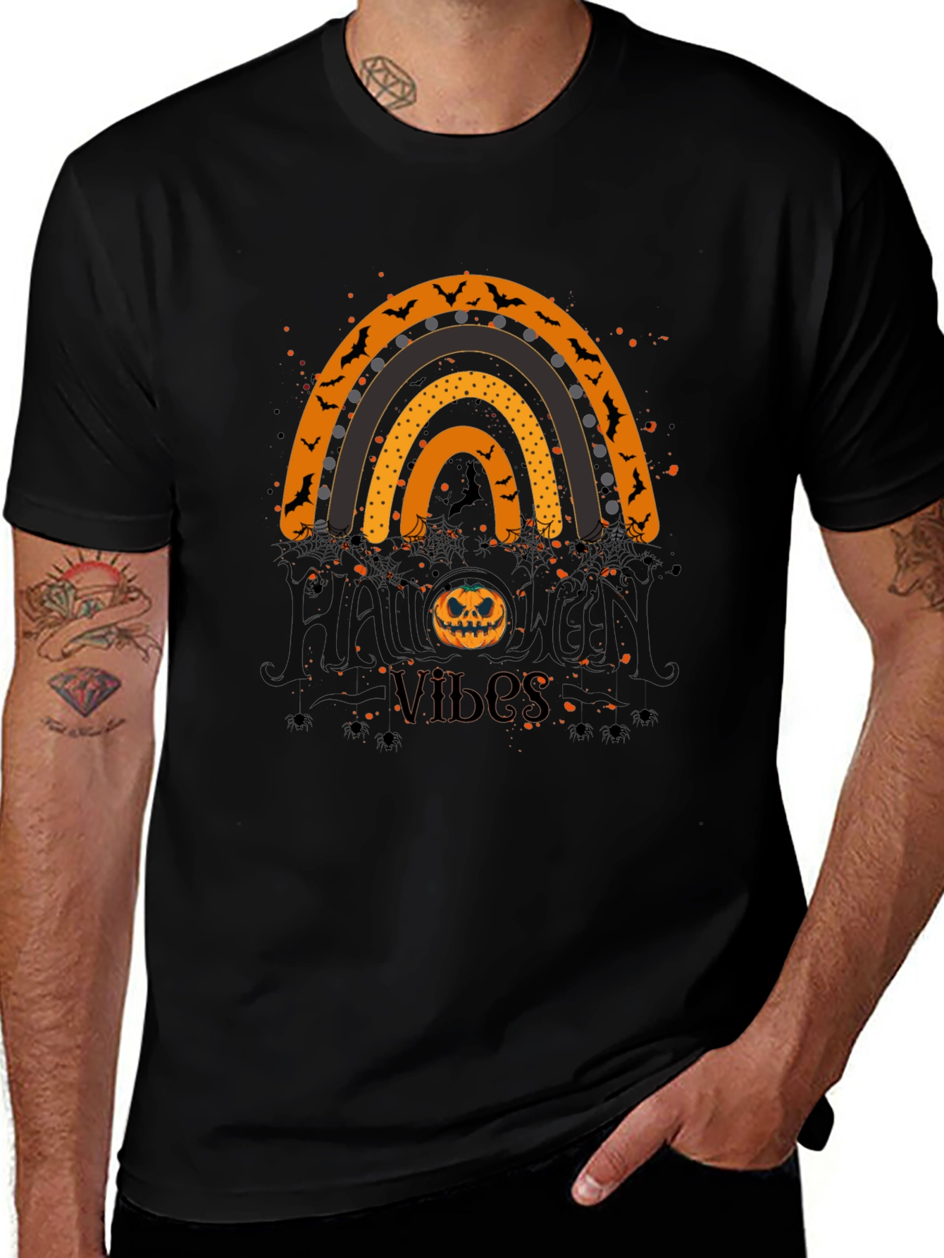 Halloween Vibes Rainbow T-Shirt
