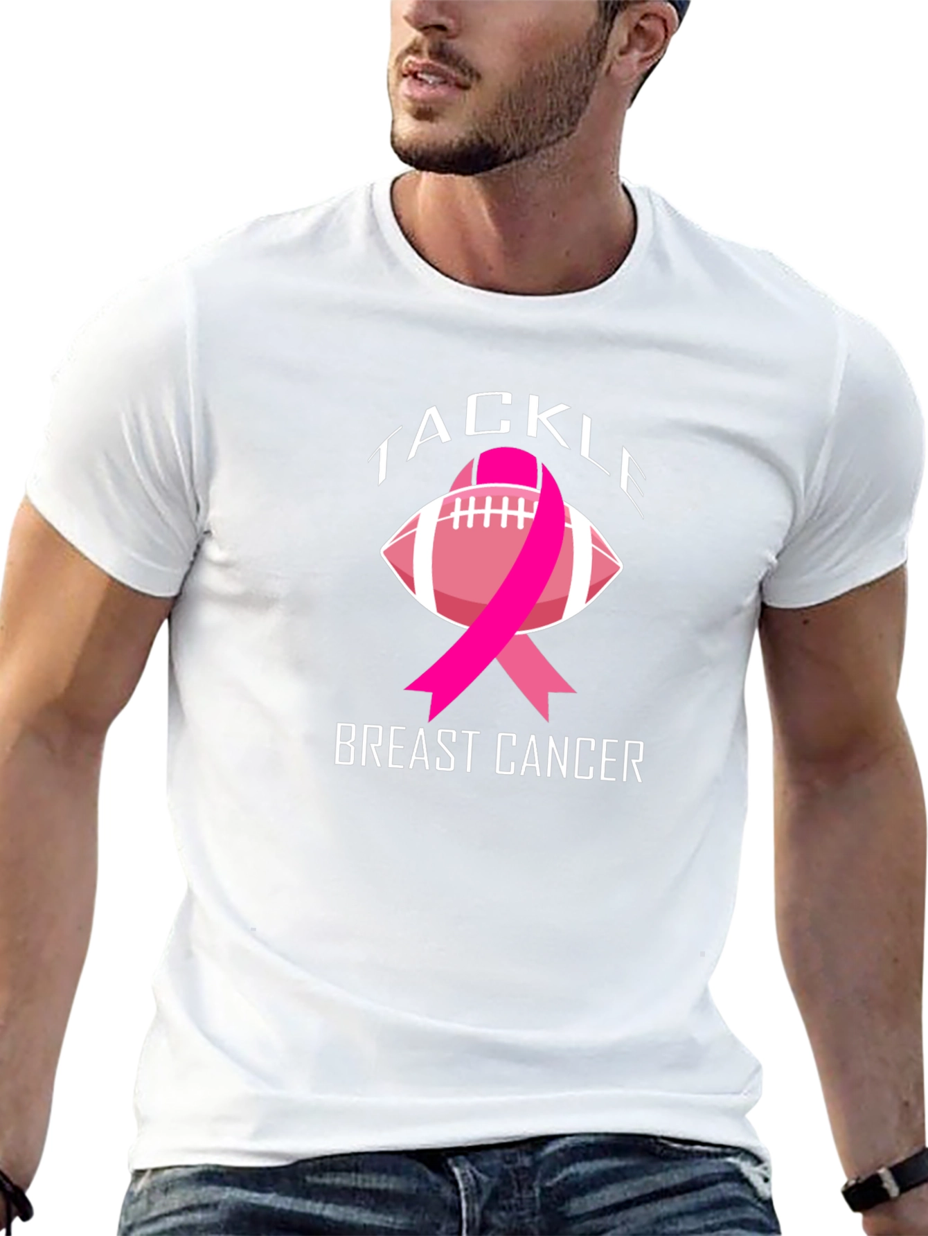 Tackle Breast Cancer Awareness T-Shirt