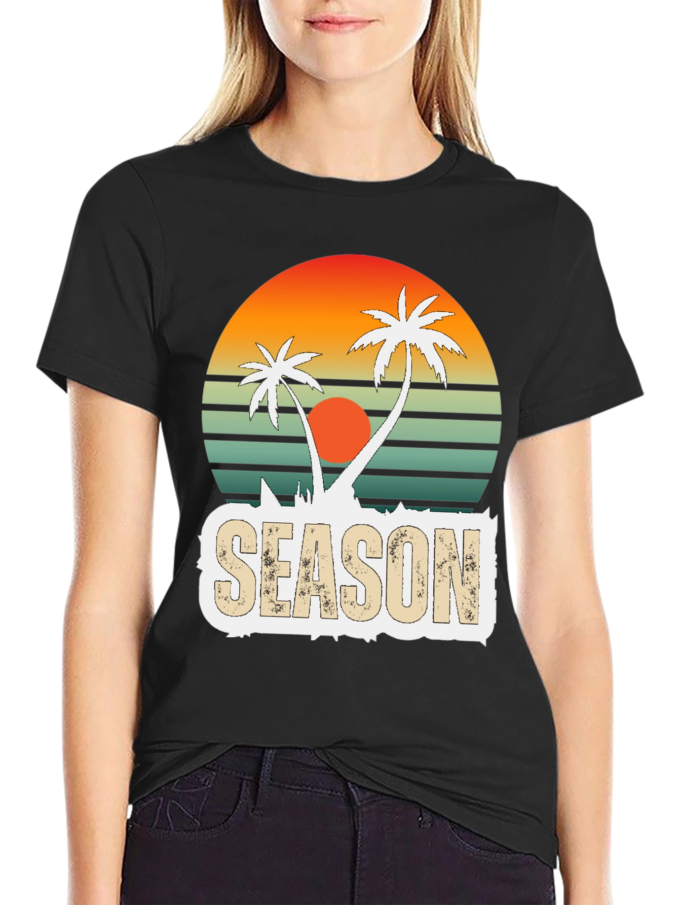 Retro Palm Tree Season T-Shirt