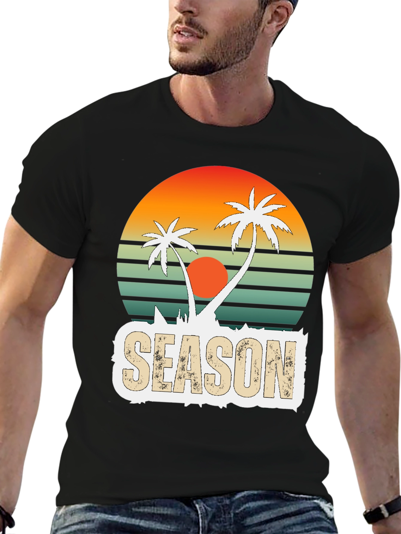 Retro Palm Tree Season T-Shirt