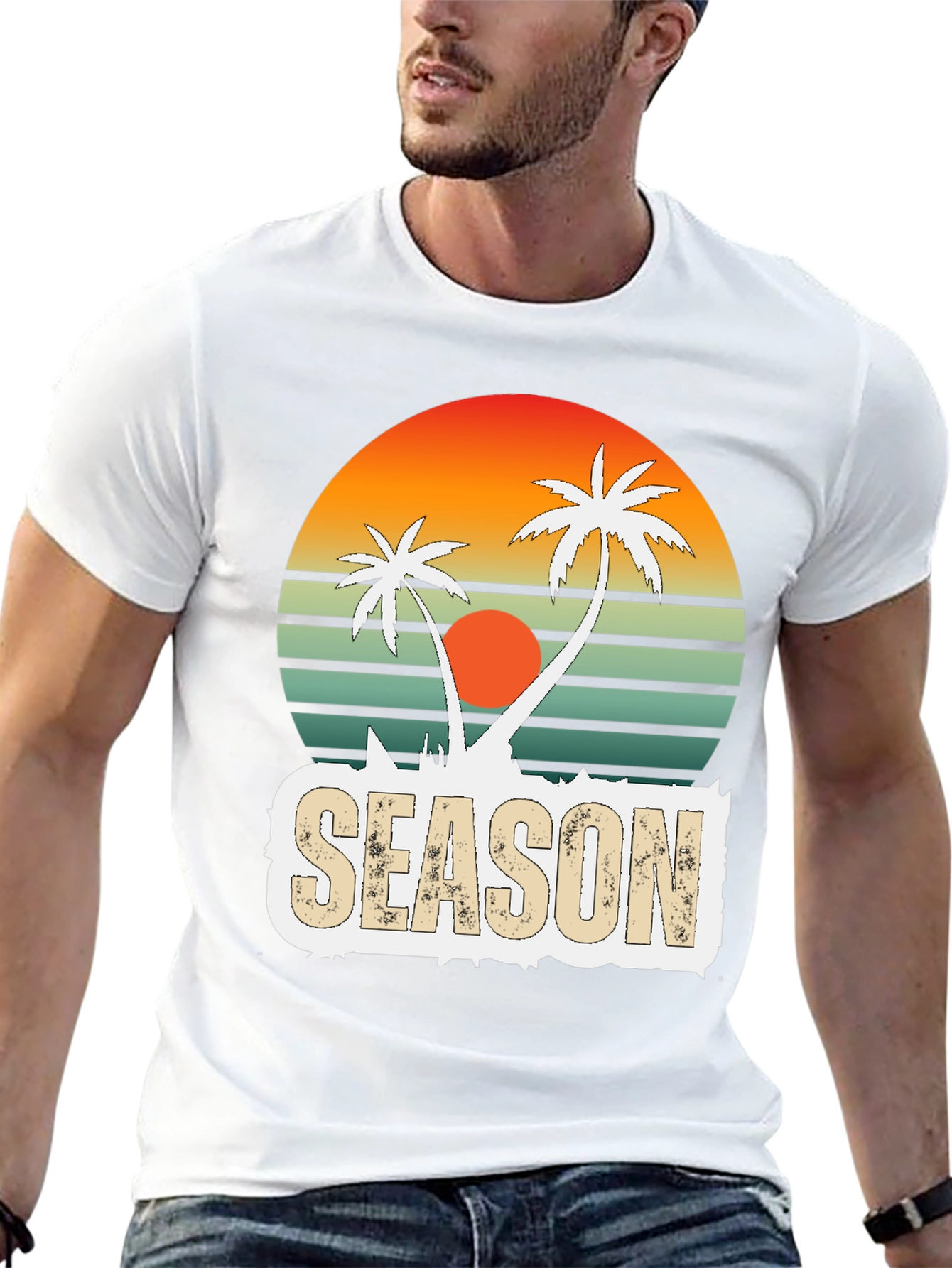 Retro Palm Tree Season T-Shirt
