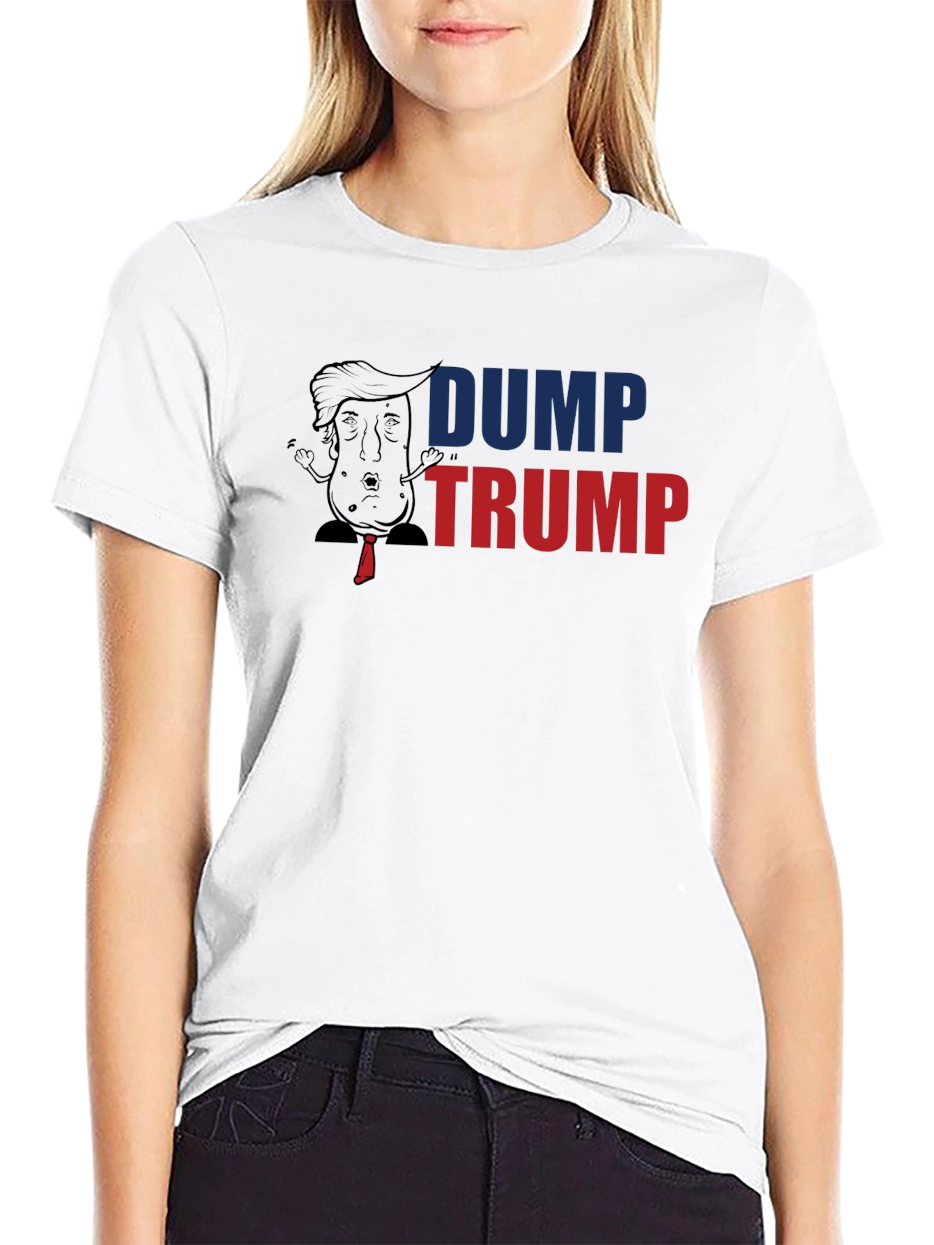 Dump Trump Graphic Print T-Shirt - Anti-Political Tee