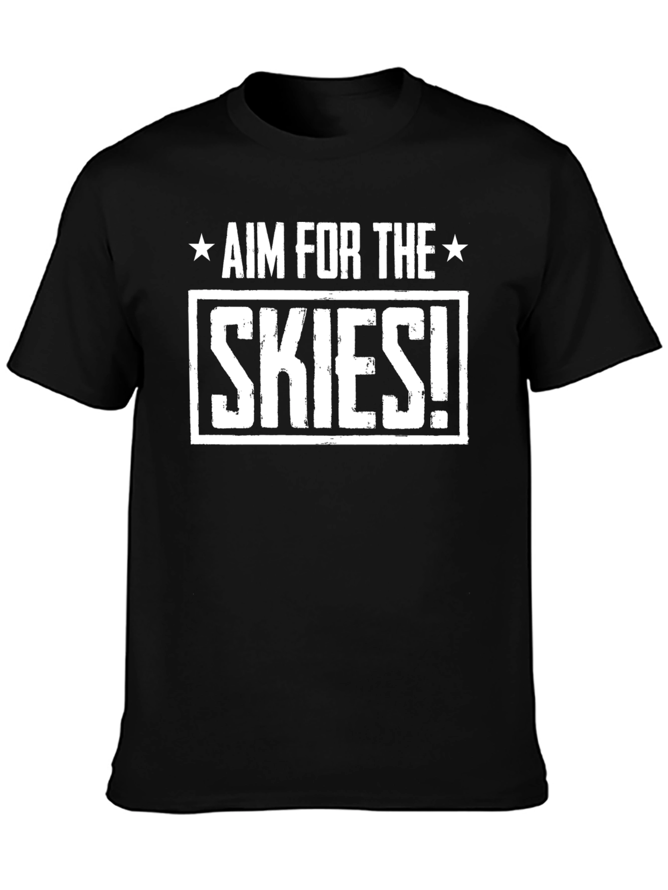 Aim For The Skies Black T-Shirt