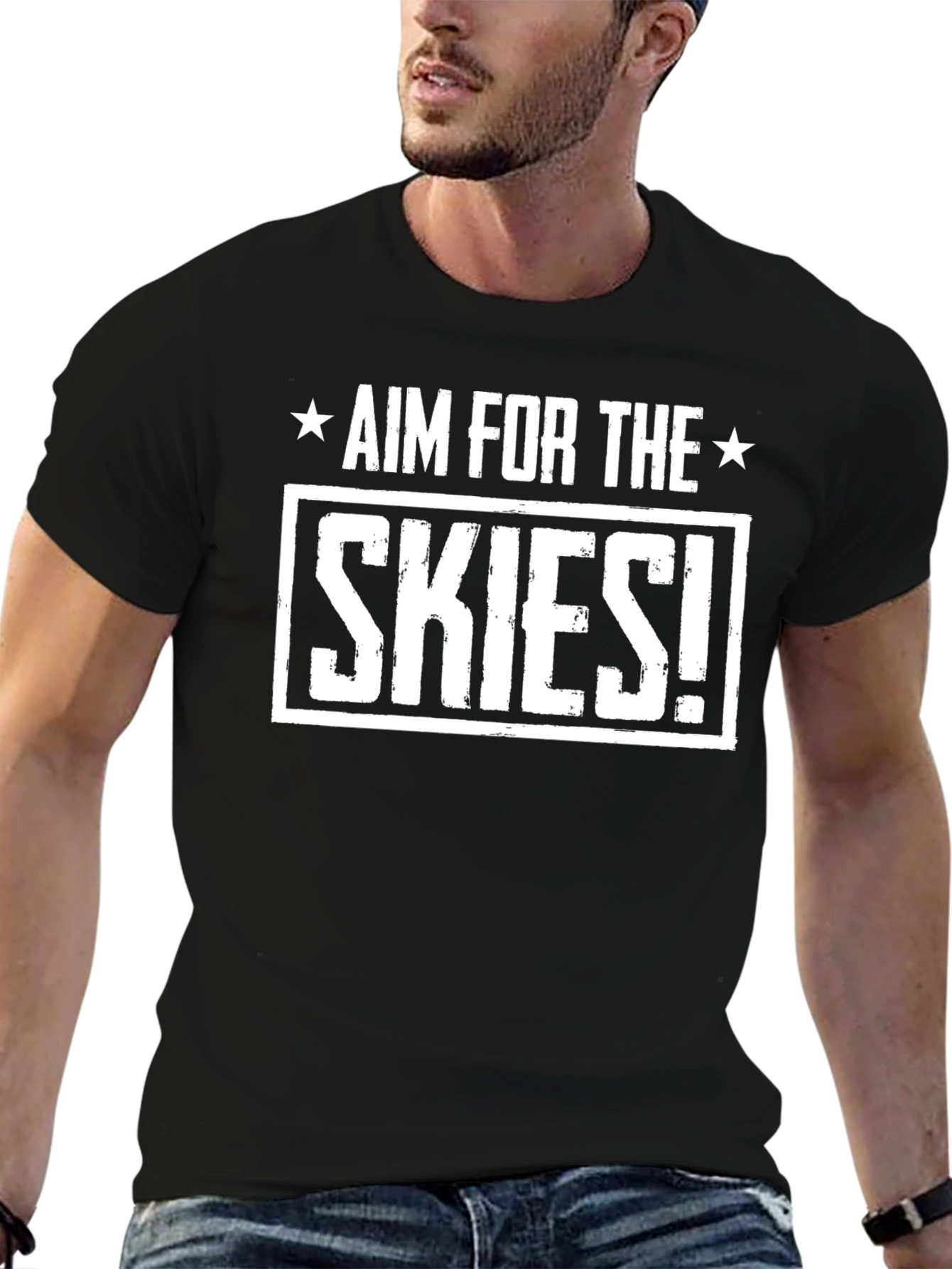 Aim For The Skies Black T-Shirt