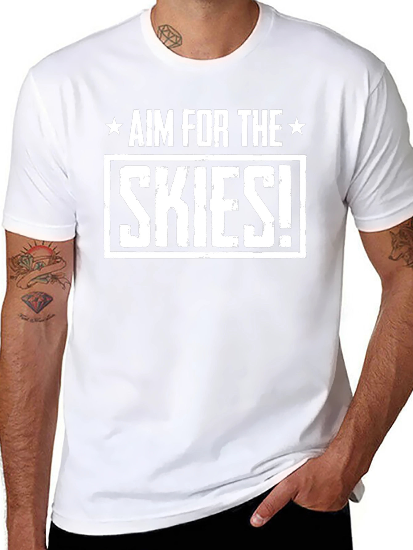 Aim For The Skies Black T-Shirt