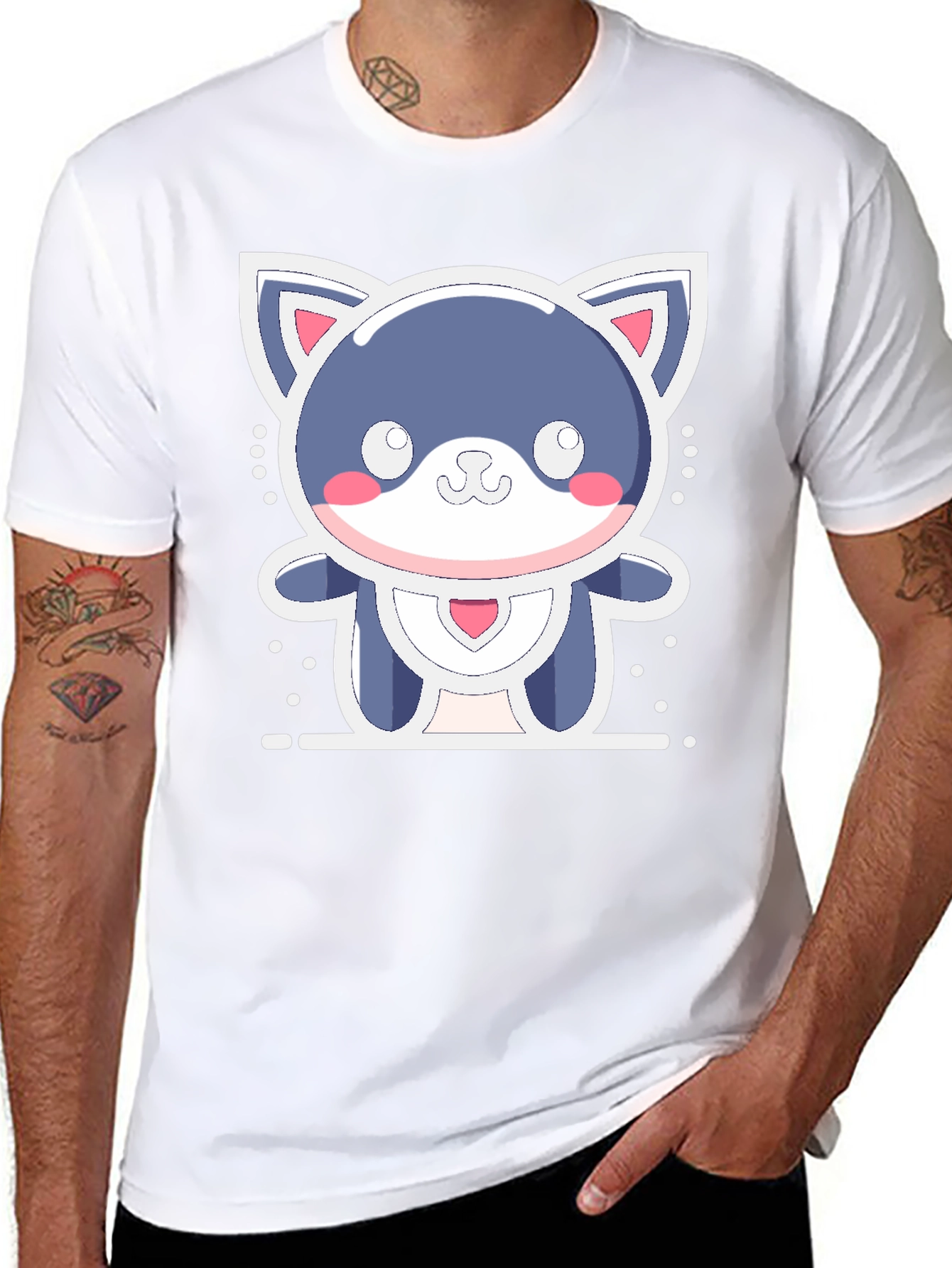 Cute Kawaii Cat T-Shirt - Soft & Stylish