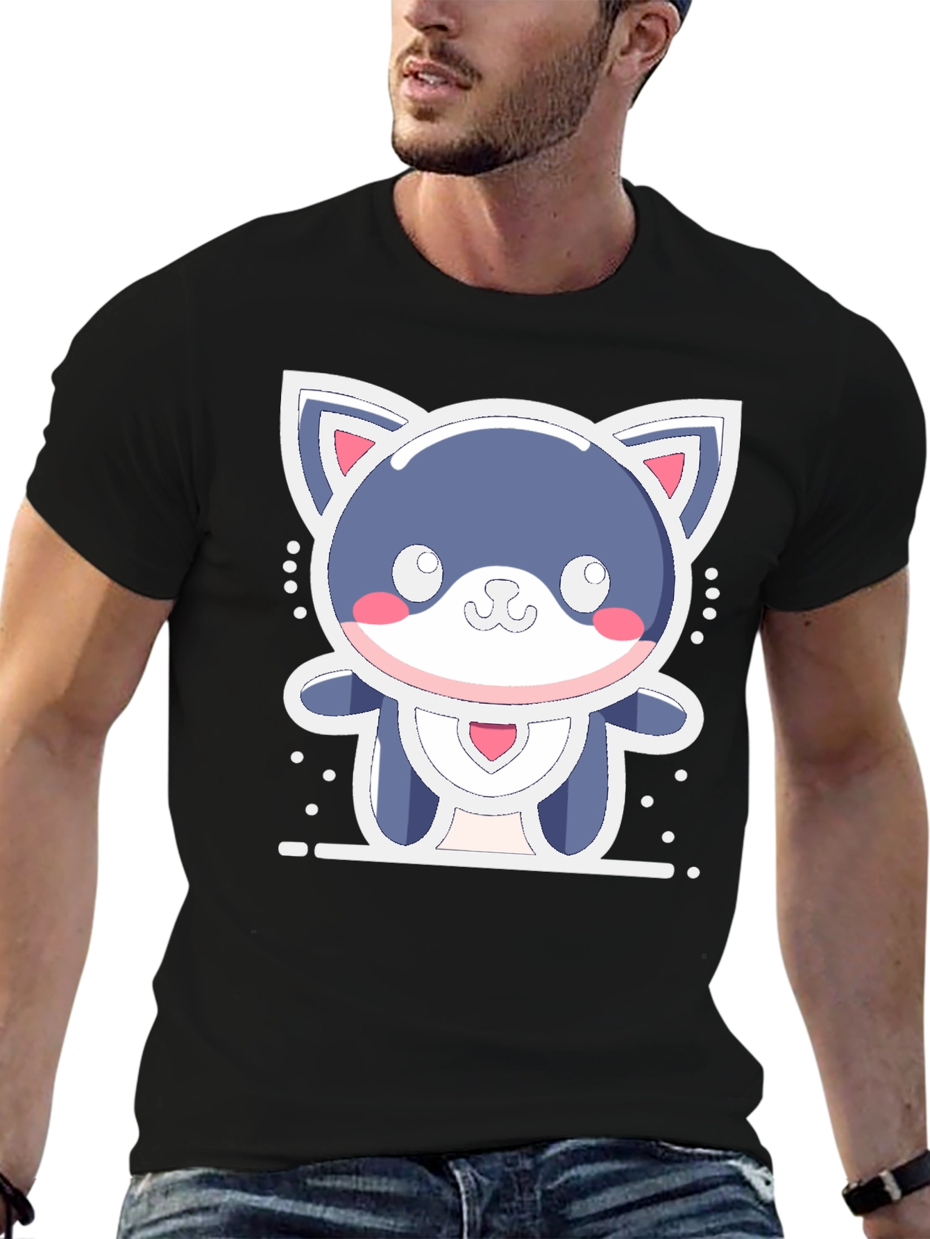 Cute Kawaii Cat T-Shirt - Soft & Stylish