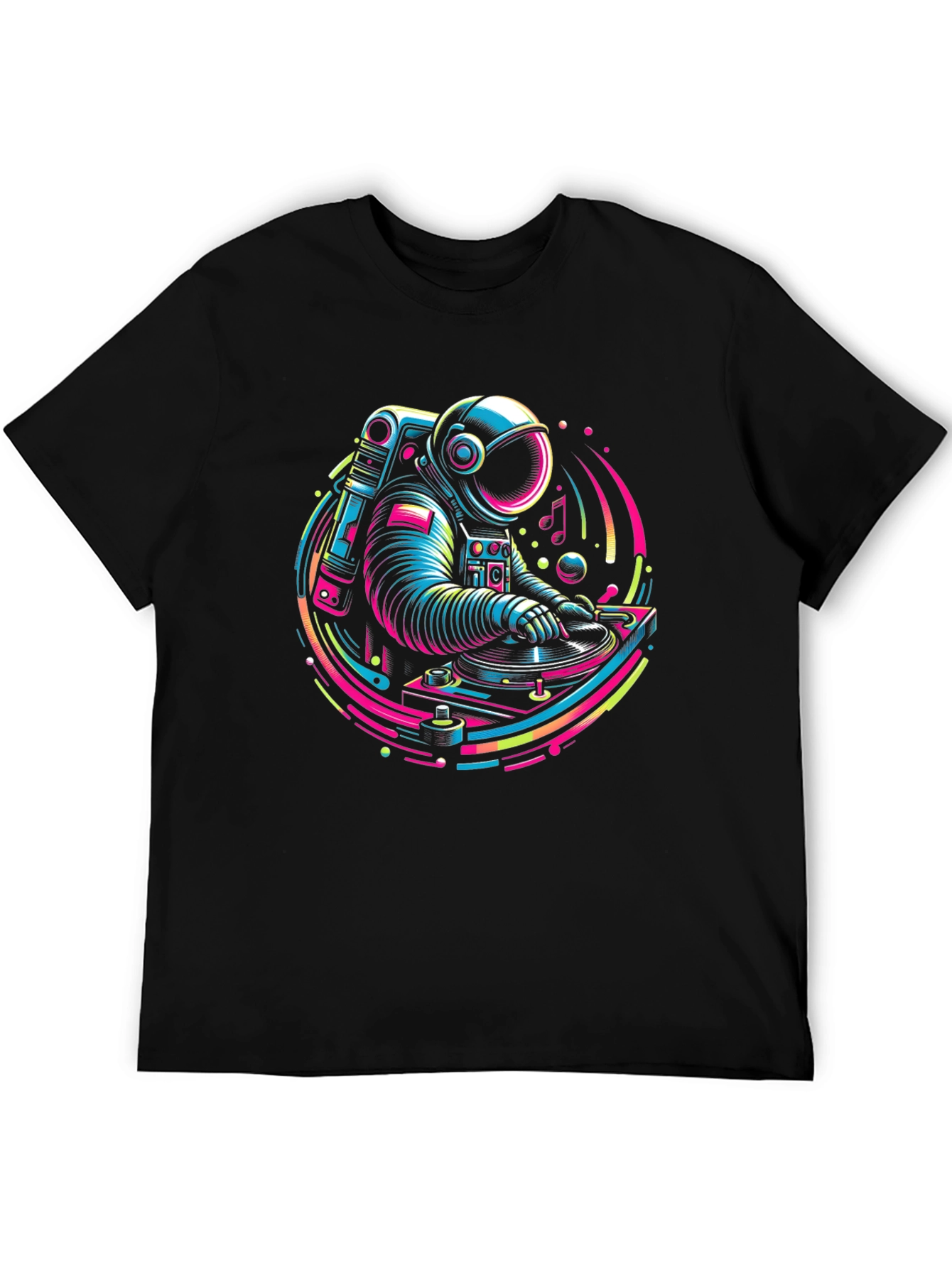 Astronaut DJ Graphic Tee - Cosmic Turntable