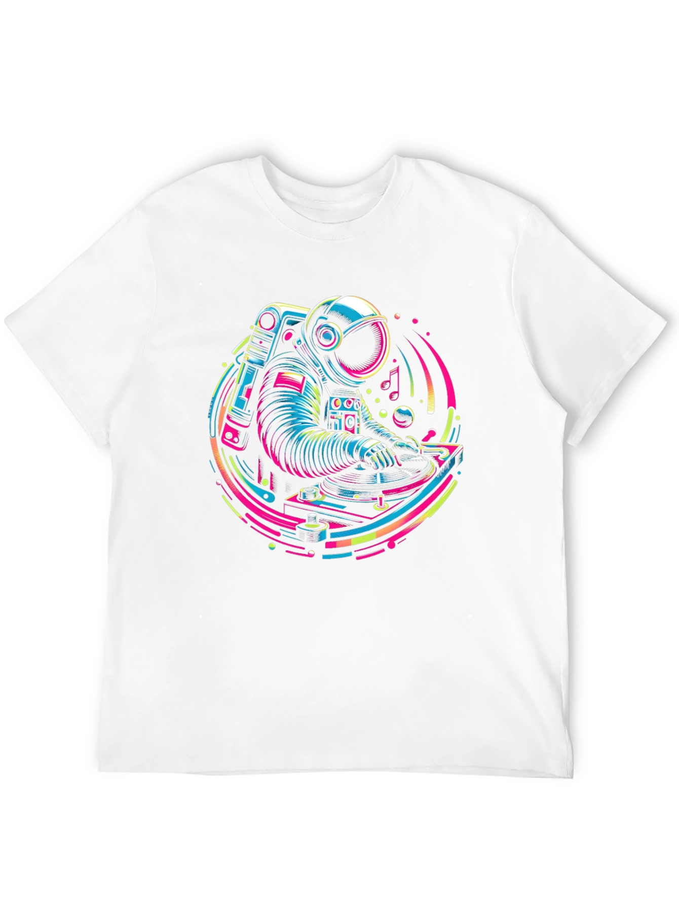 Astronaut DJ Graphic Tee - Cosmic Turntable