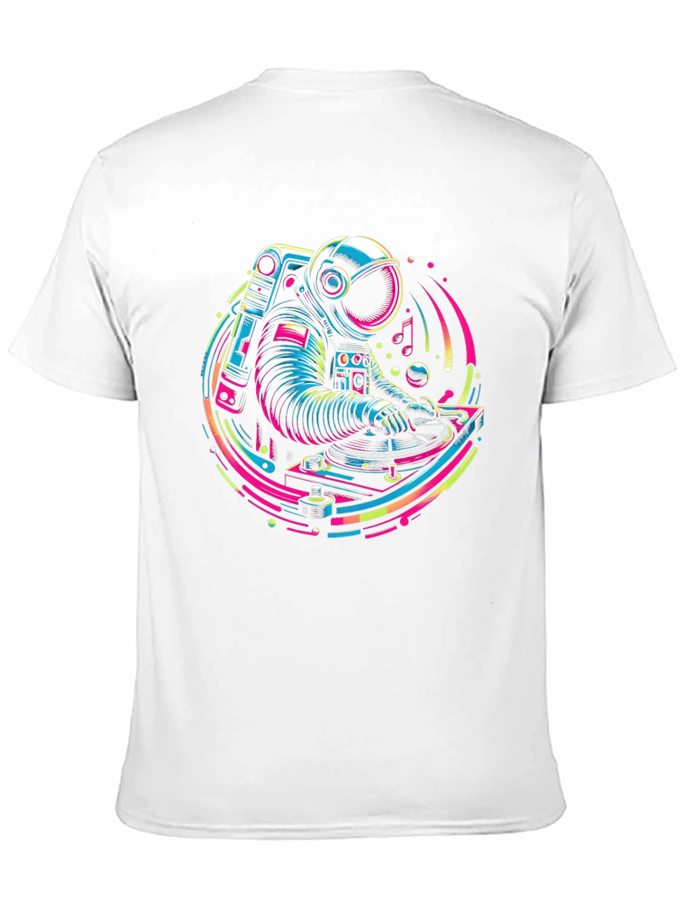 Astronaut DJ Graphic Tee - Cosmic Turntable