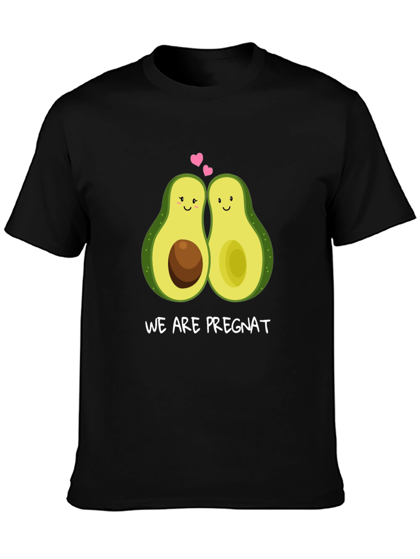 We Are Pregnat Funny Avocado Pregnancy T-Shirt