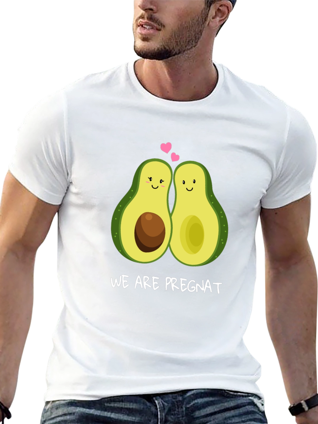 We Are Pregnat Funny Avocado Pregnancy T-Shirt