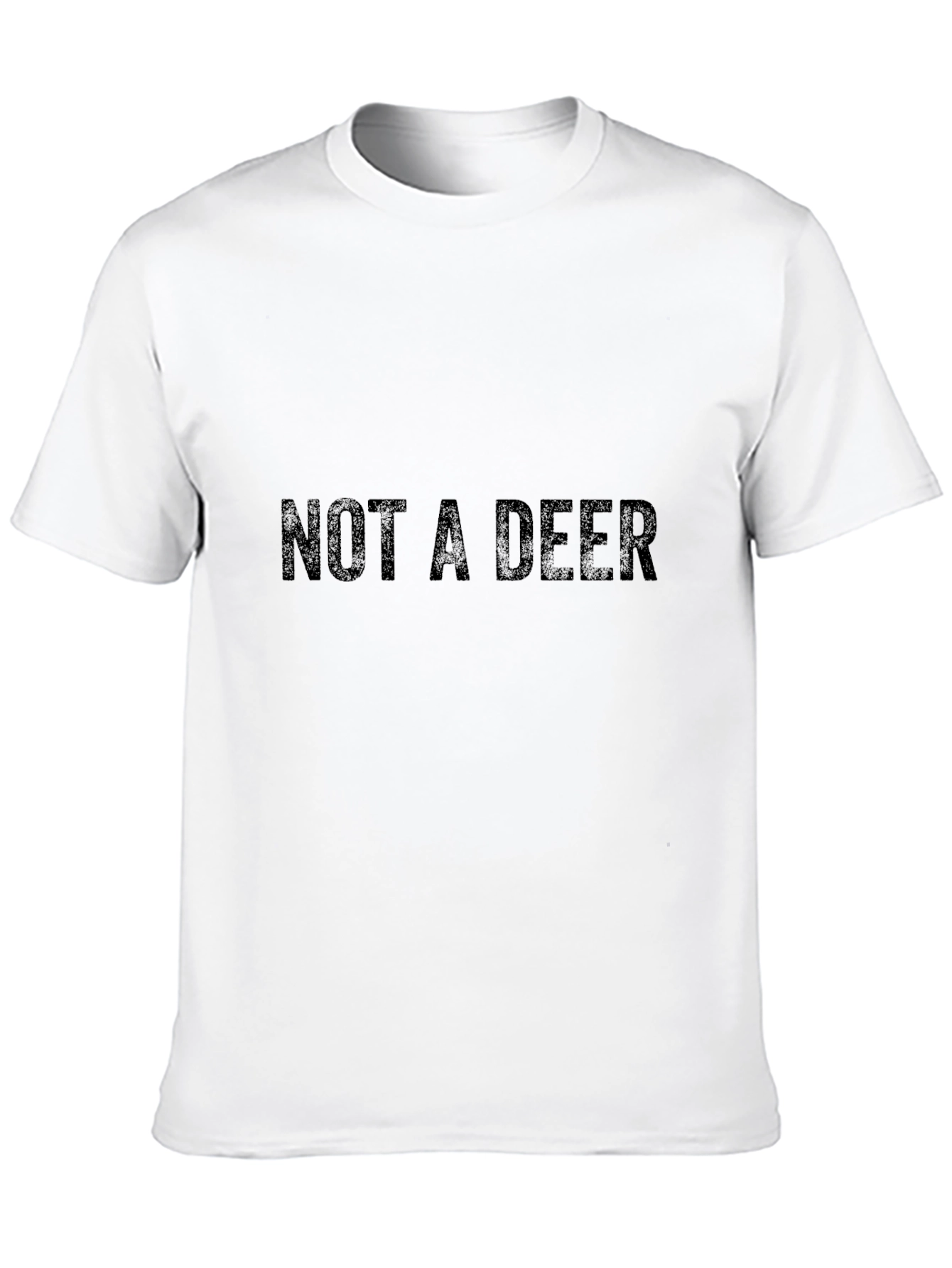 NOT A DEER Graphic T-Shirt - Black Cotton Tee