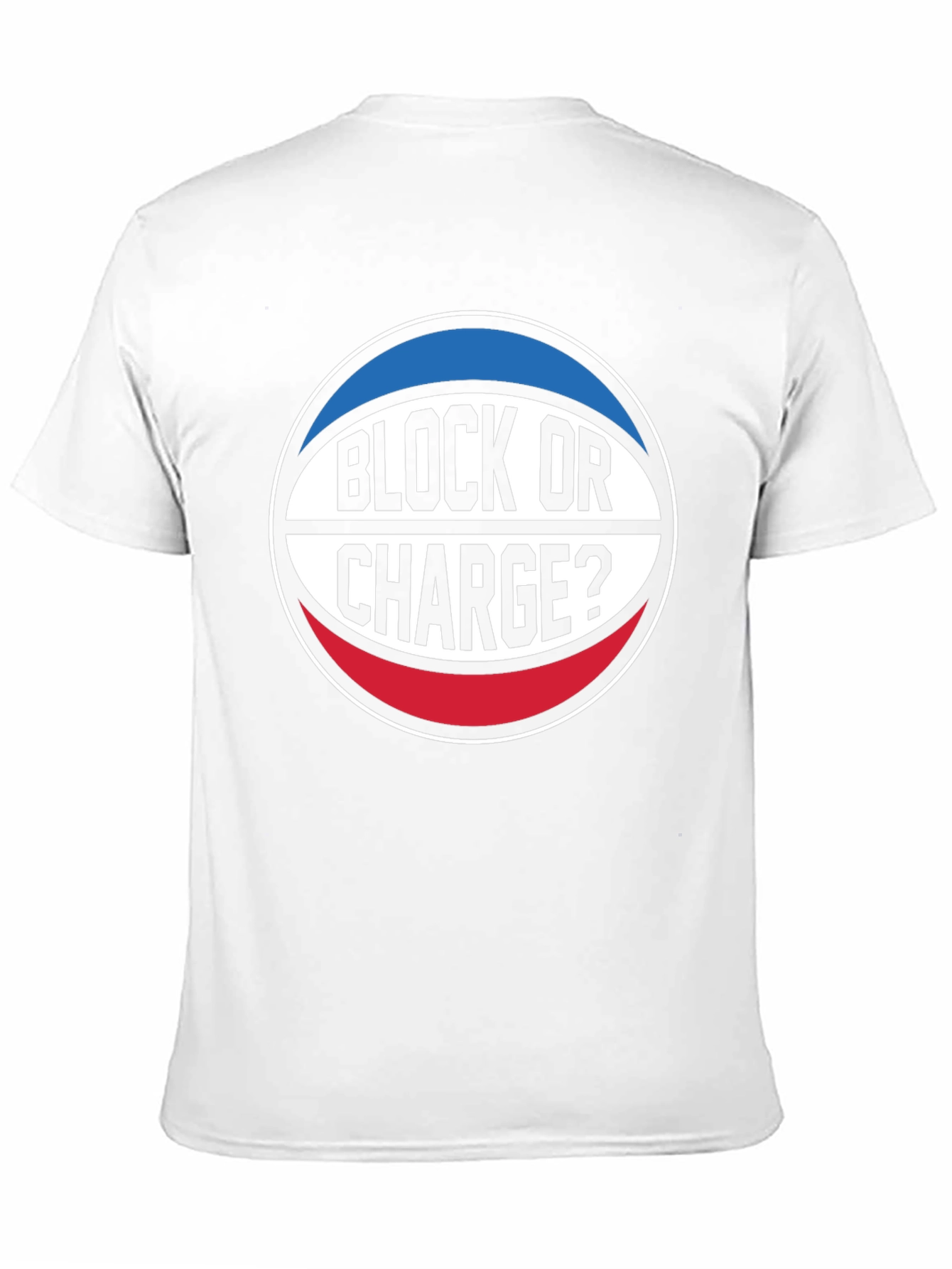 Block or Charge? Basketball T-Shirt