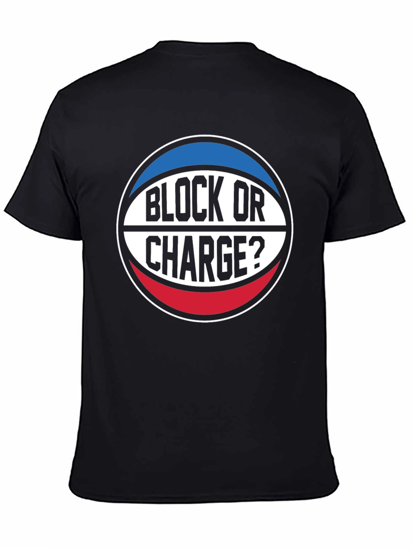 Block or Charge? Basketball T-Shirt
