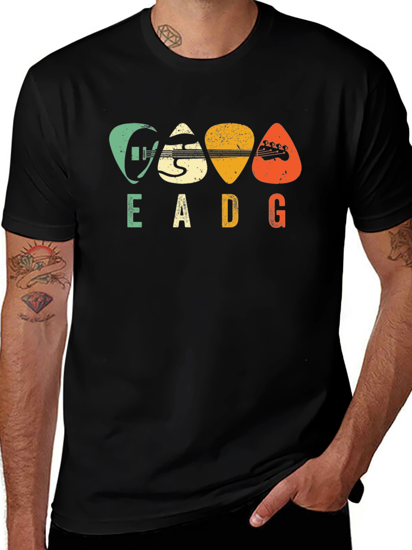 EADG Guitar Pick Graphic Tee - Musician T-Shirt