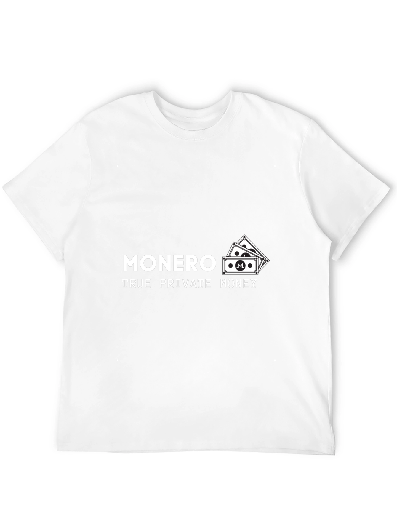 Monero True Private Money Black T-Shirt