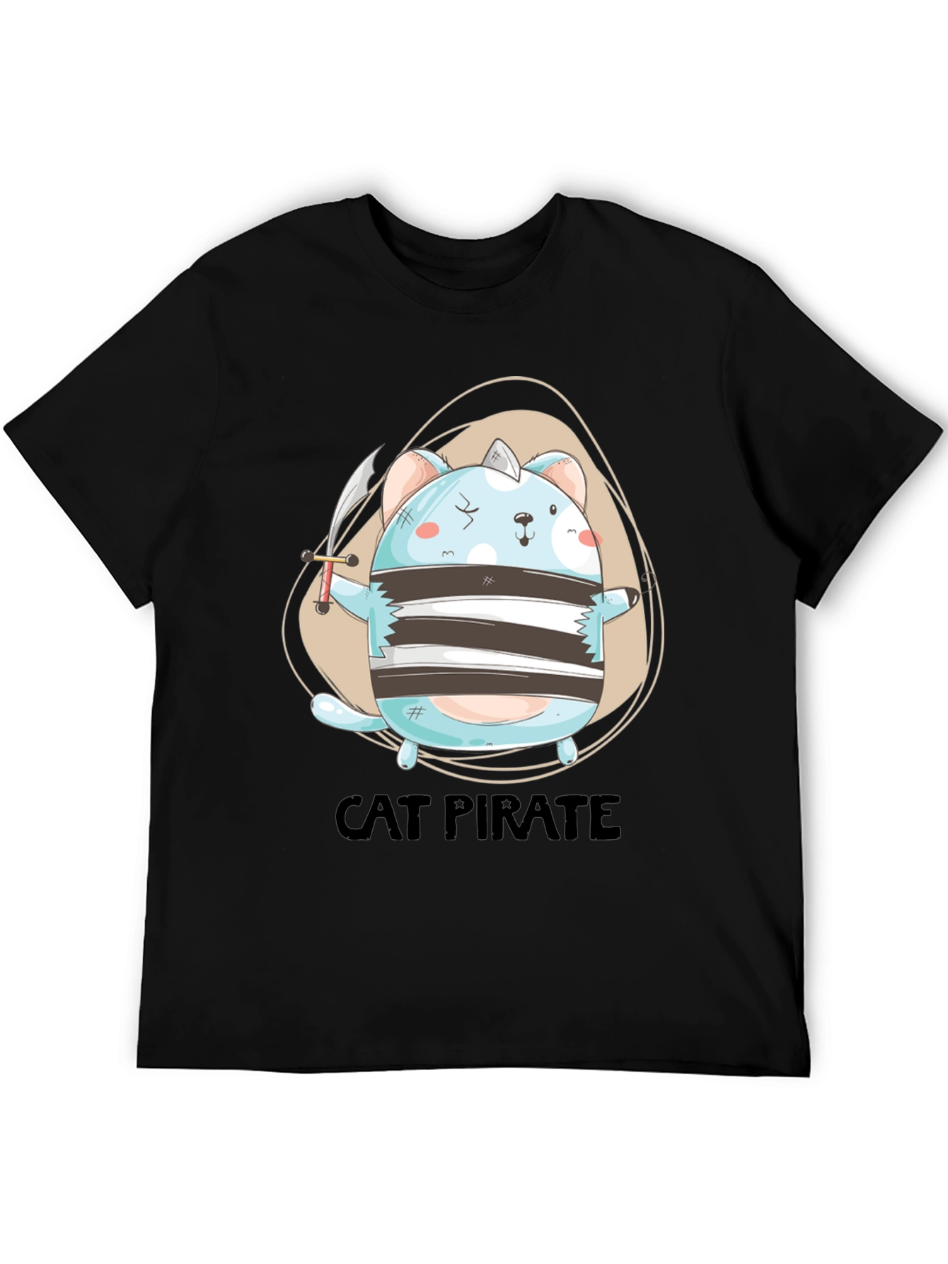 Cat Pirate Graphic Tee