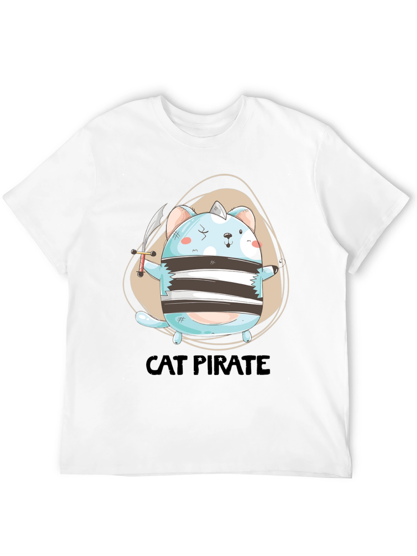 Cat Pirate Graphic Tee