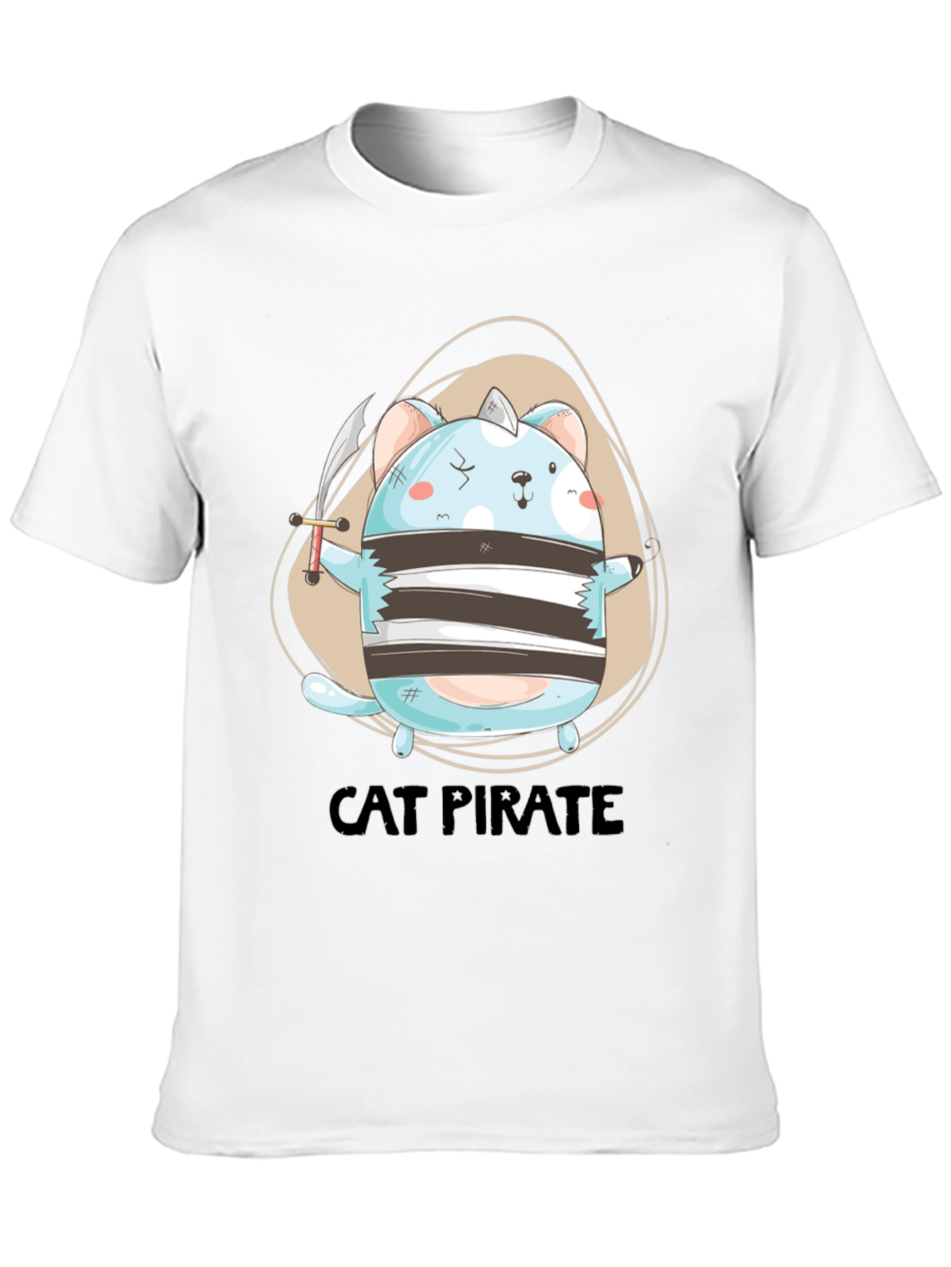 Cat Pirate Graphic Tee