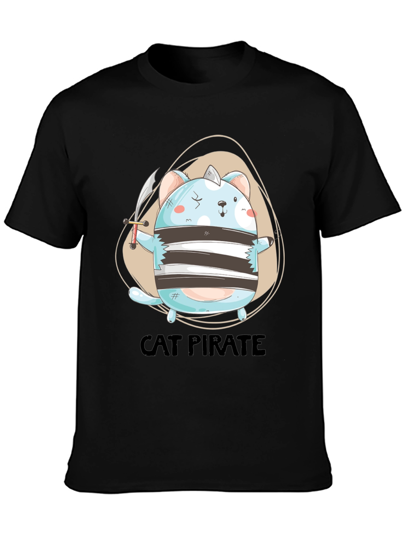 Cat Pirate Graphic Tee