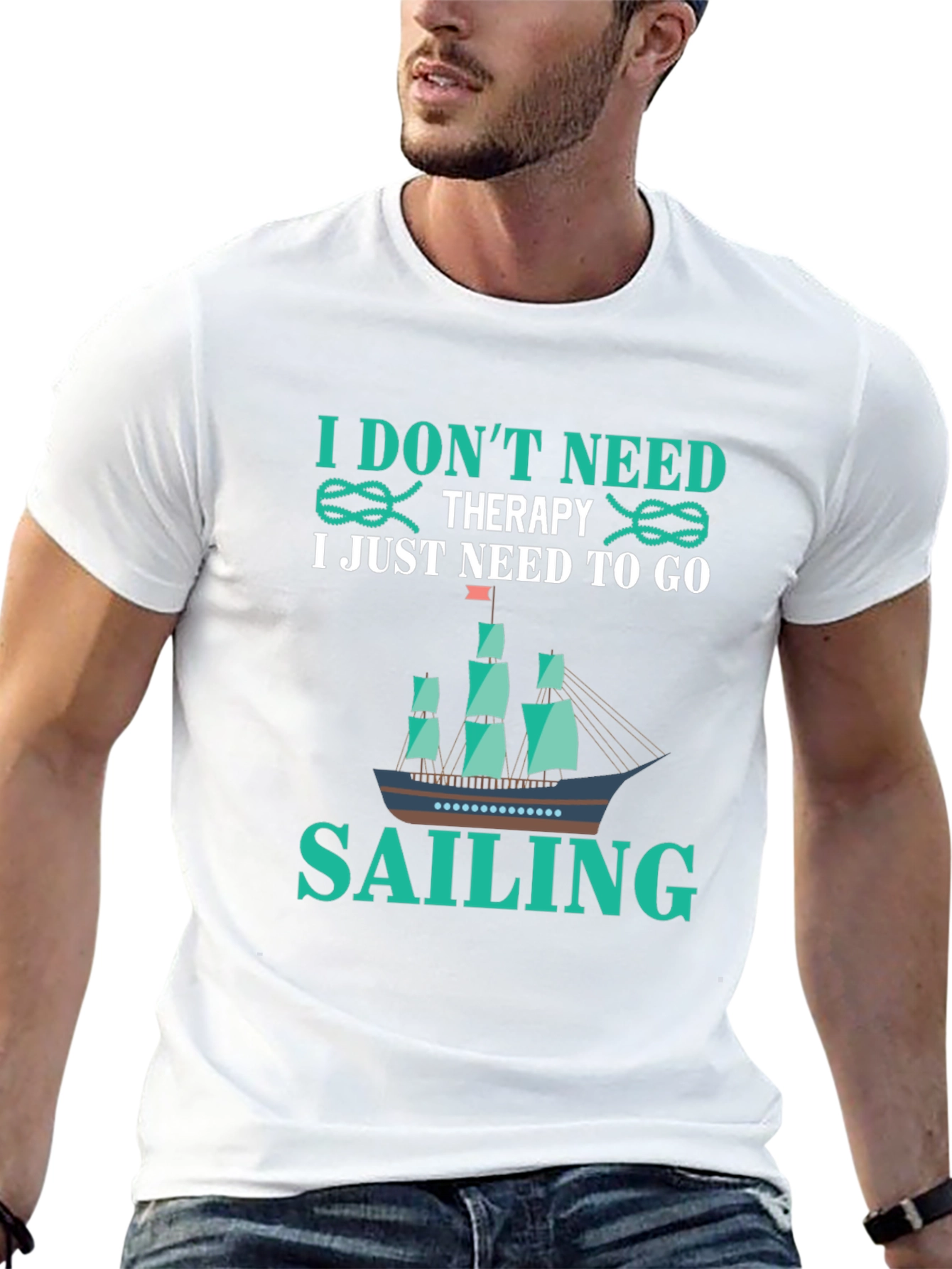 Sailing Therapy T-Shirt - Boating Adventure Tee