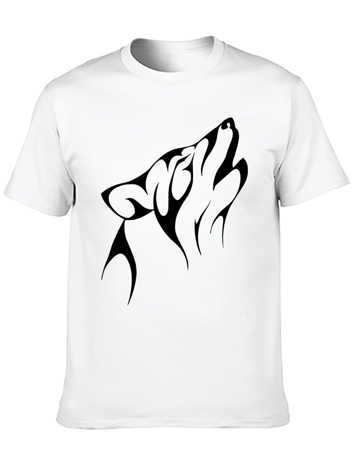 Black Wolf Howl Graphic Tee