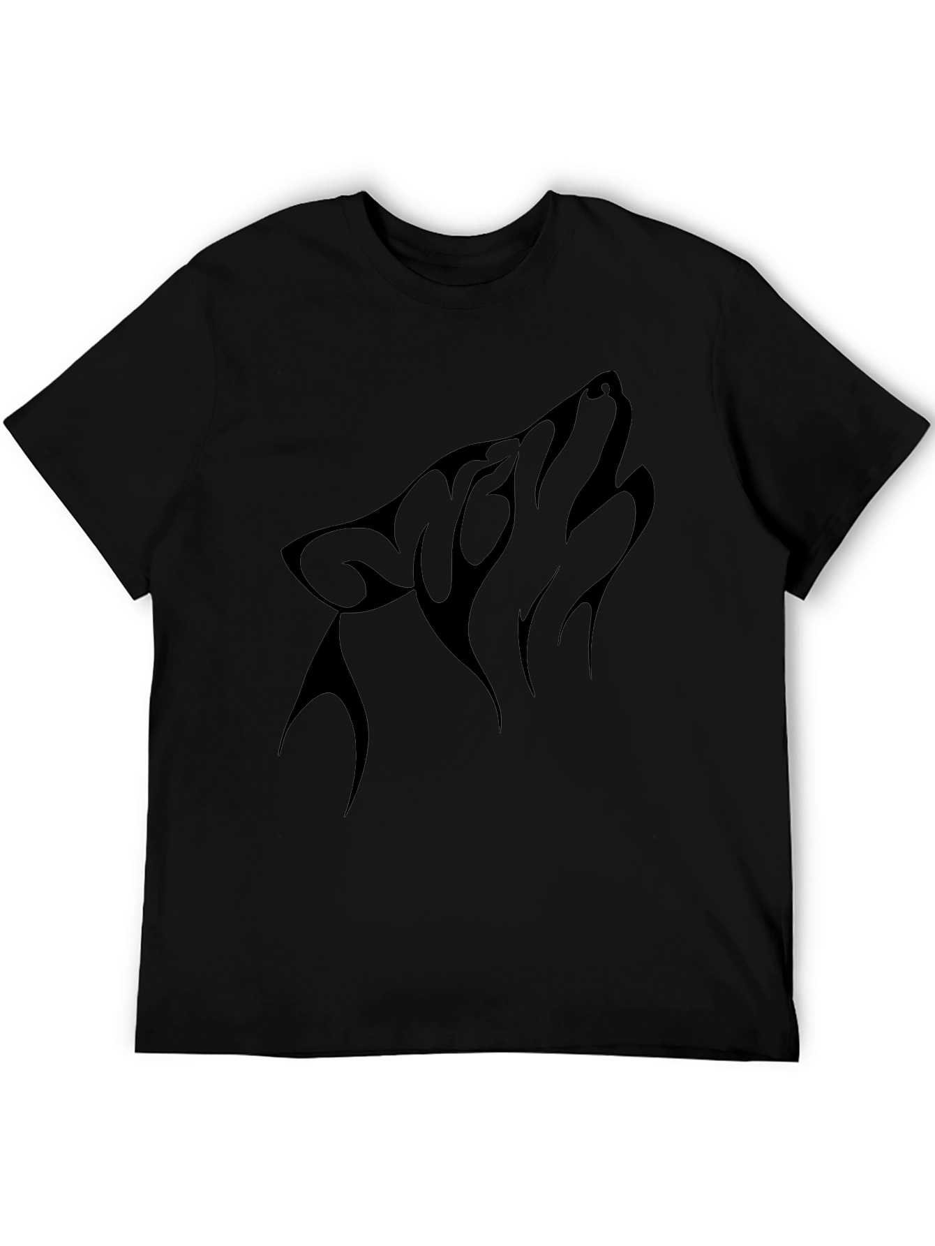 Black Wolf Howl Graphic Tee