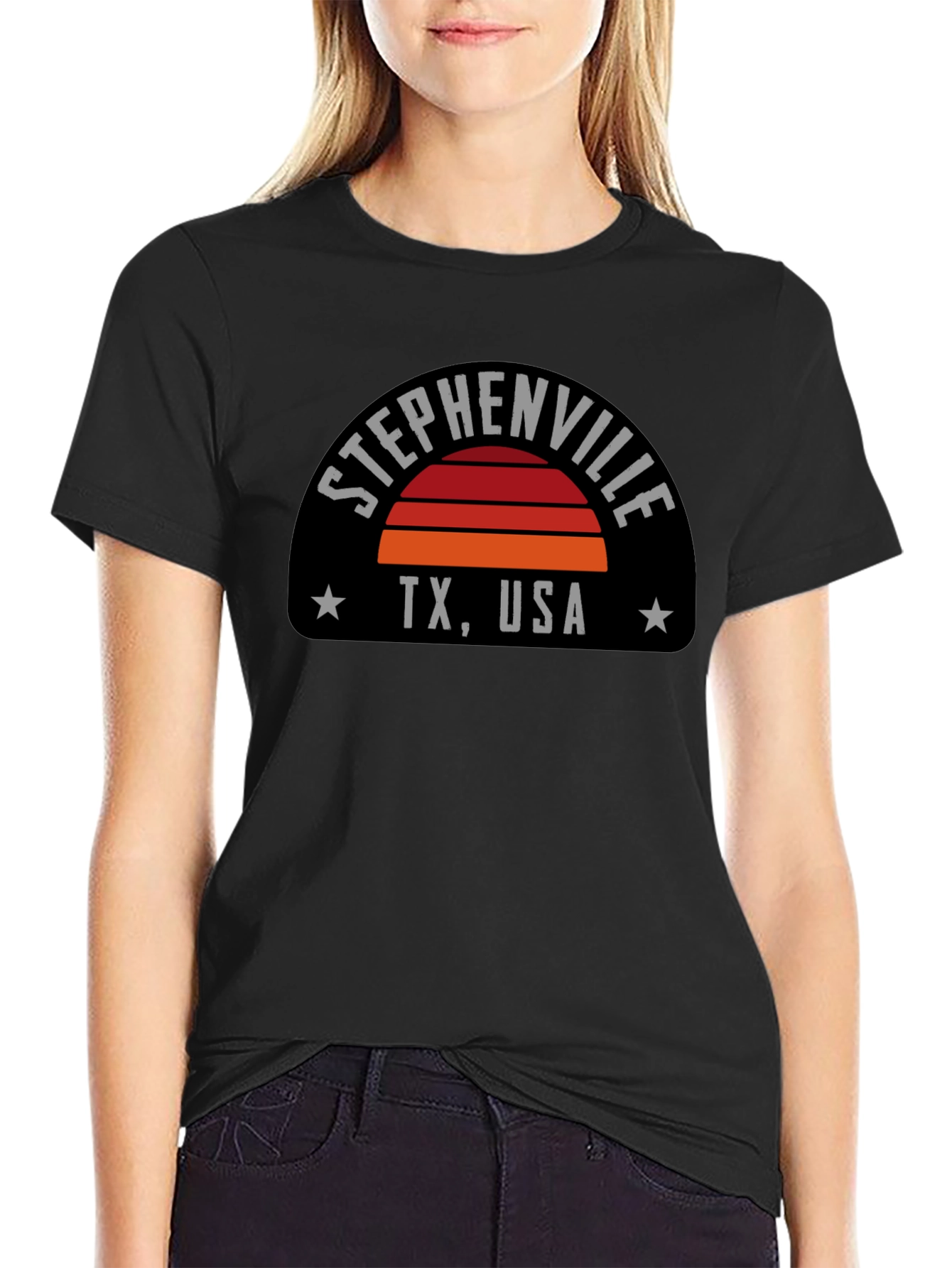 Stephenville TX USA Retro Graphic T-Shirt