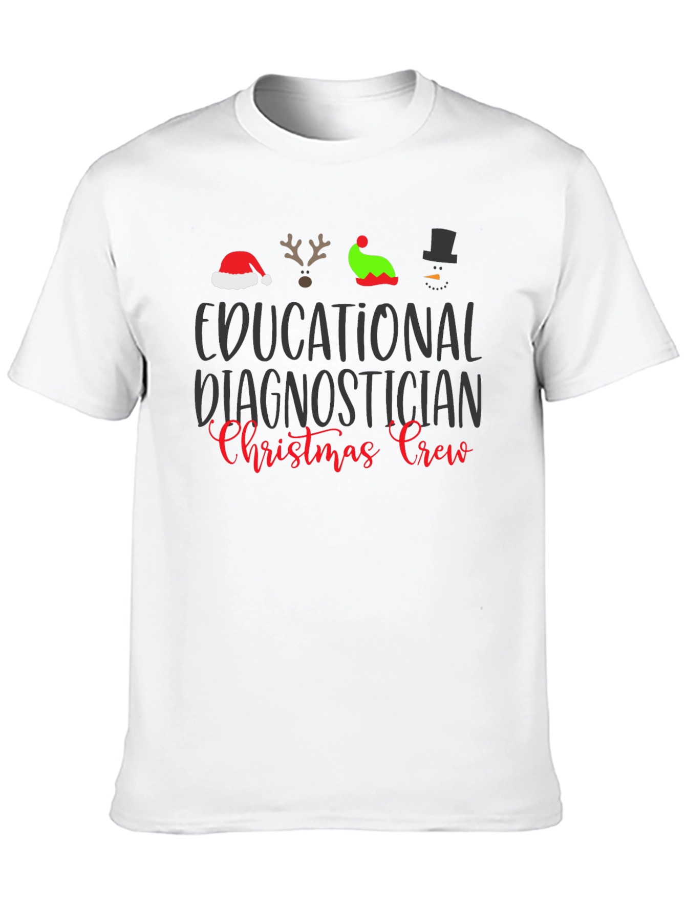 Educational Diagnostician Christmas Crew T-Shirt