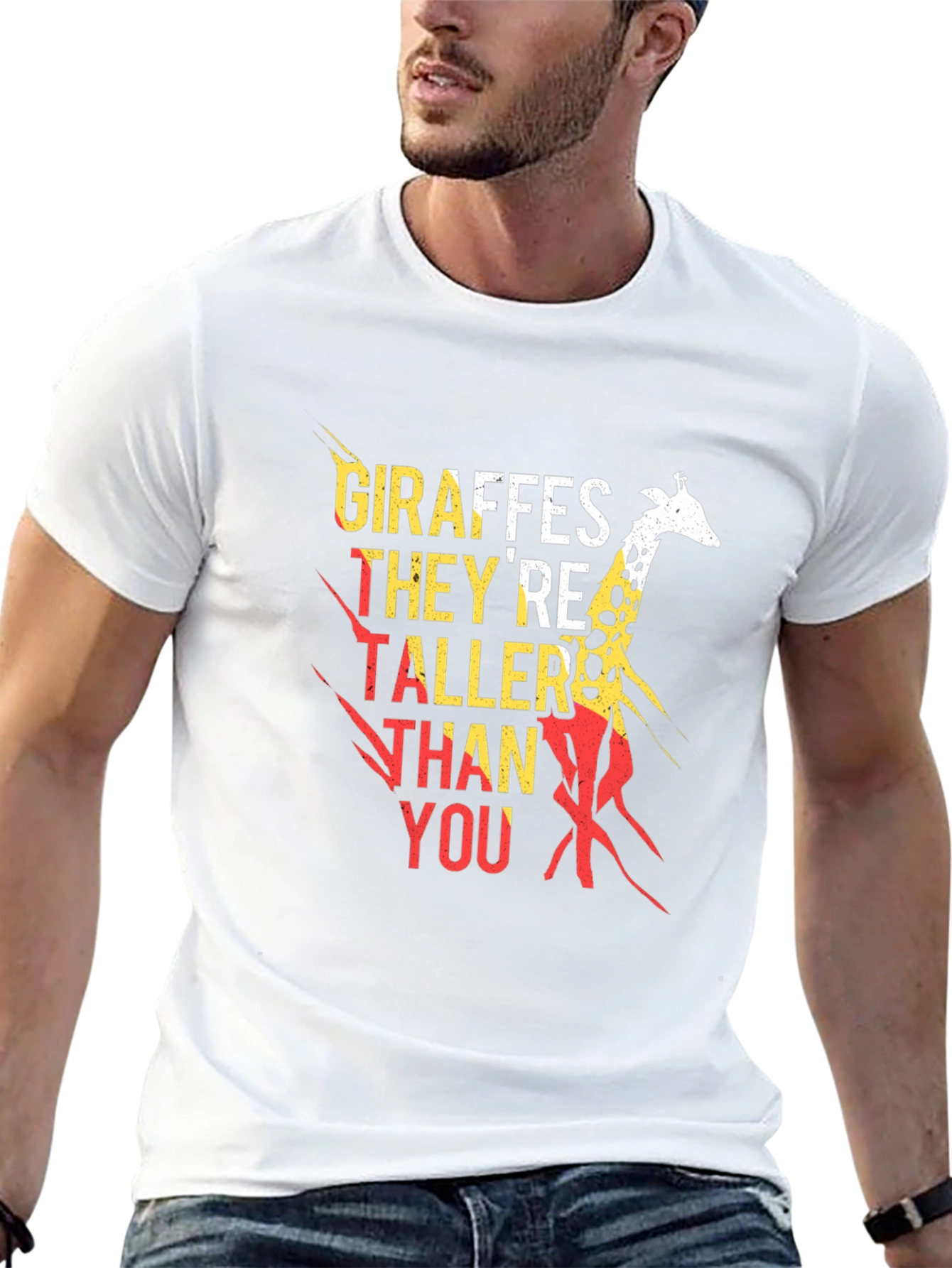 Giraffe Taller Than You Graphic Tee
